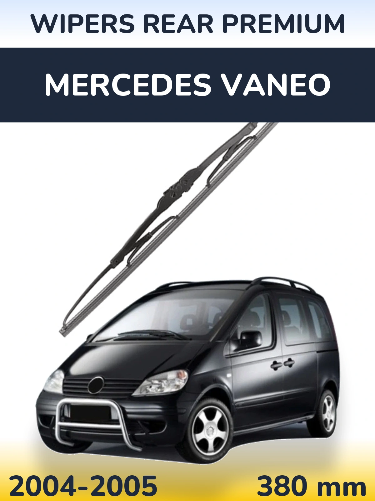 Zadní stěrač WIPERS REAR PREMIUM 380 mm pro Mercedes Vaneo 2004-2005