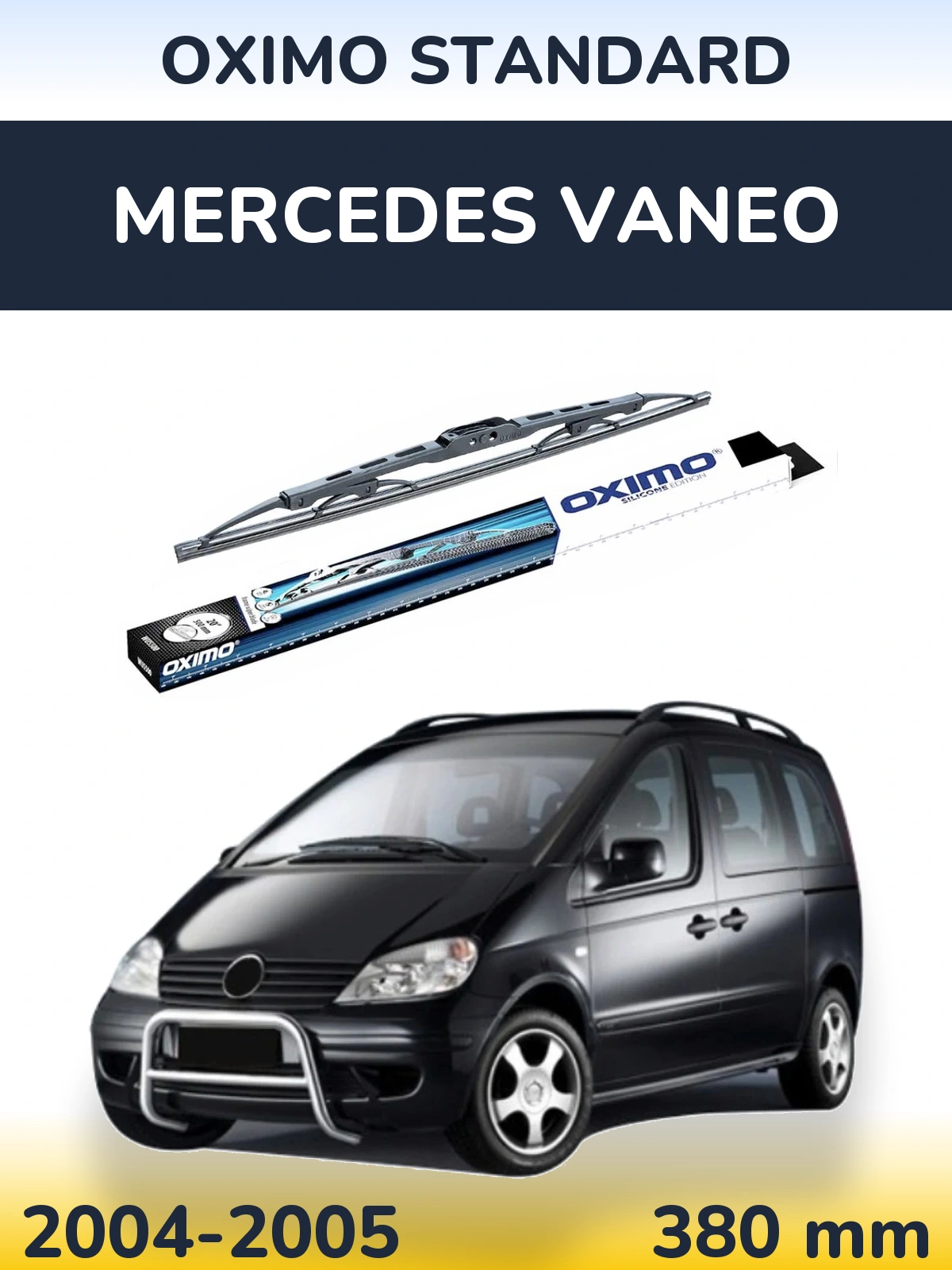 Zadní stěrač Oximo Standard 375 mm pro Mercedes Vaneo 2004-2005