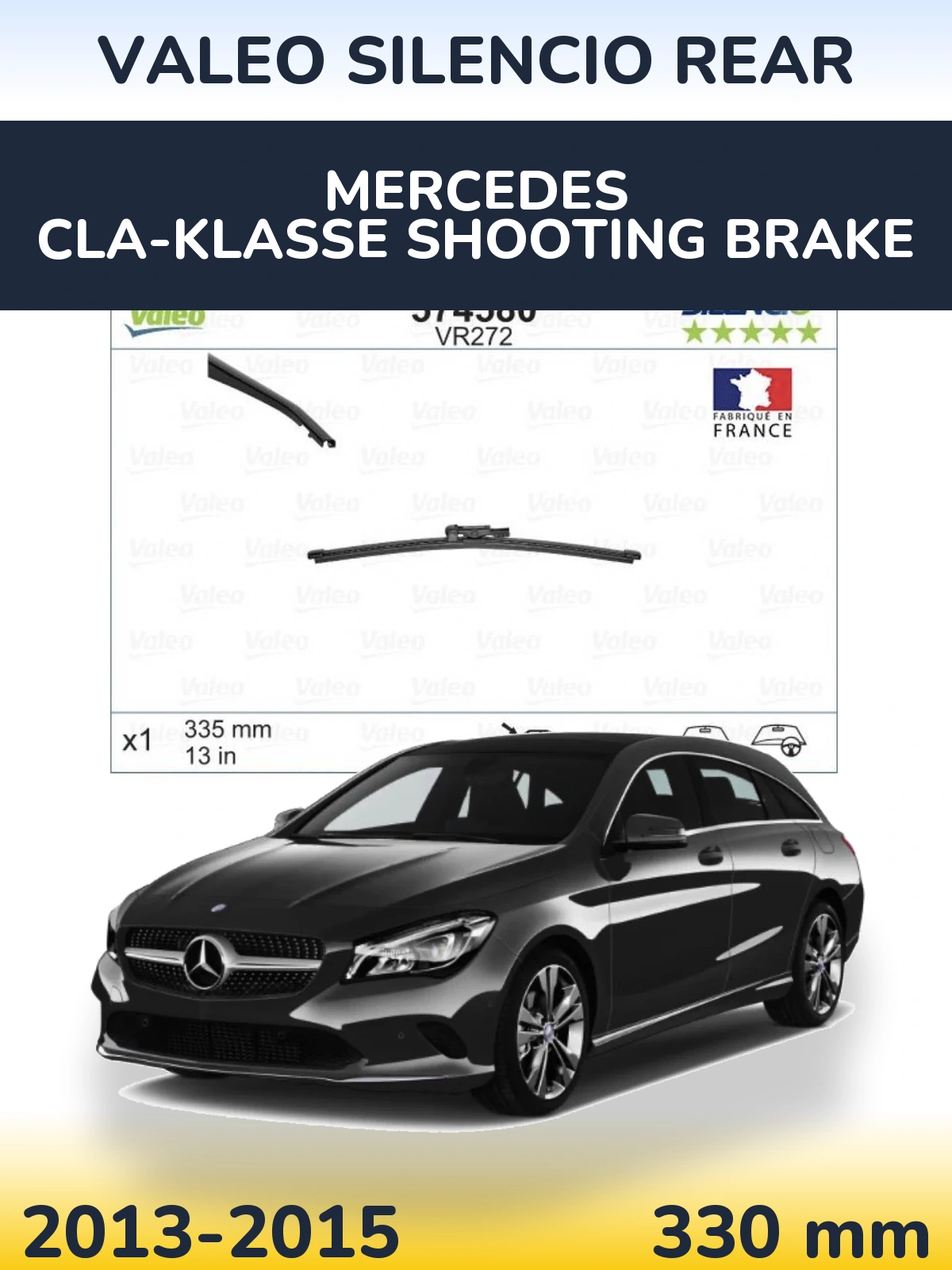 Задня щітка Valeo Silencio Rear 330 мм для Mercedes CLA-Klasse Shooting Brake 2013-2015