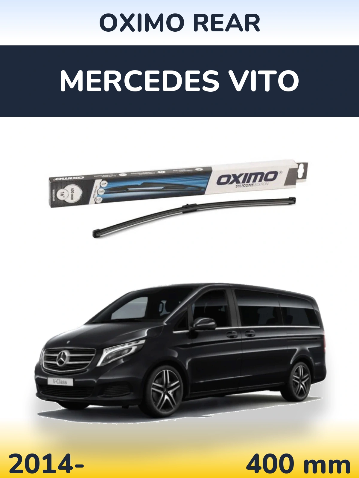 Задня щітка Oximo Rear 400 мм для Mercedes Vito 2014-2026