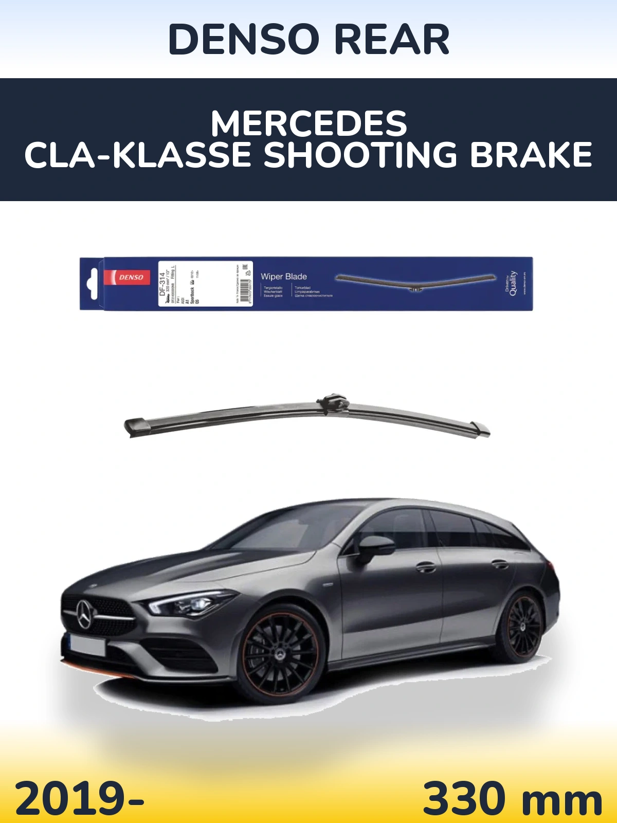 Zadní stěrač Denso Rear 320 mm pro Mercedes CLA-Klasse Shooting Brake 2019-2026