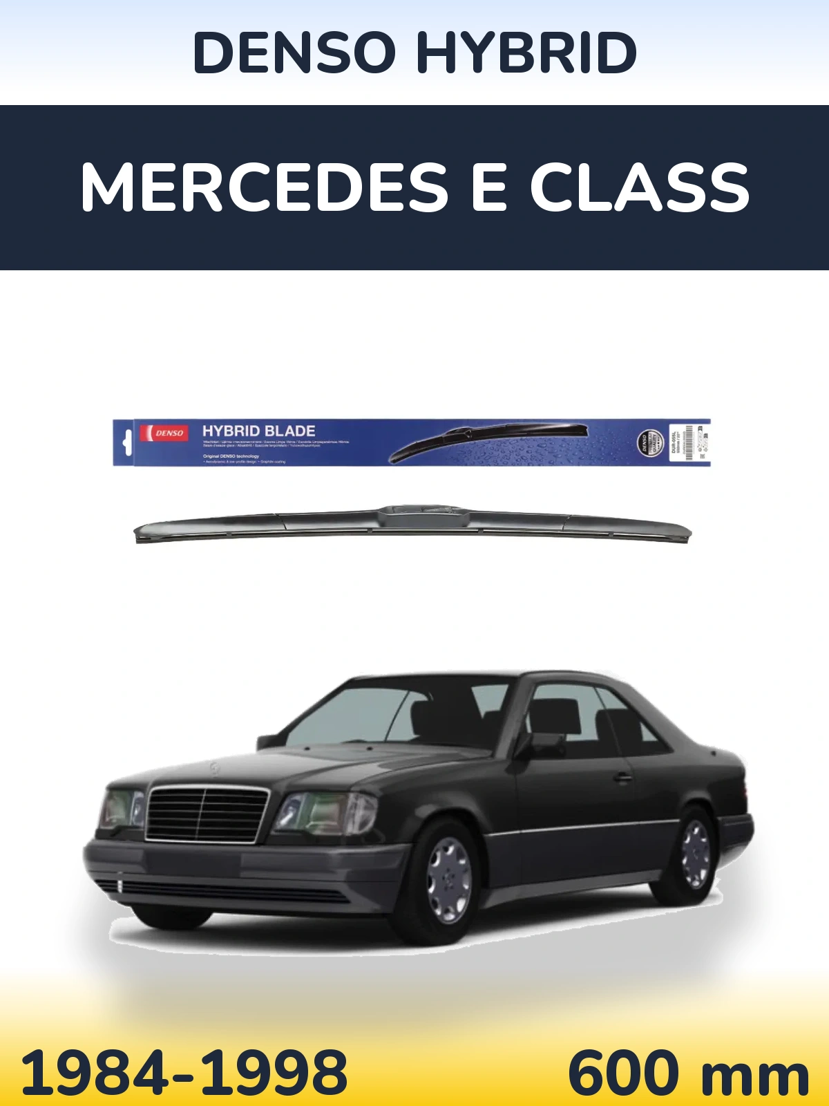 Přední stěrač Denso Hybrid 600 mm pro Mercedes E Class 1984-1998