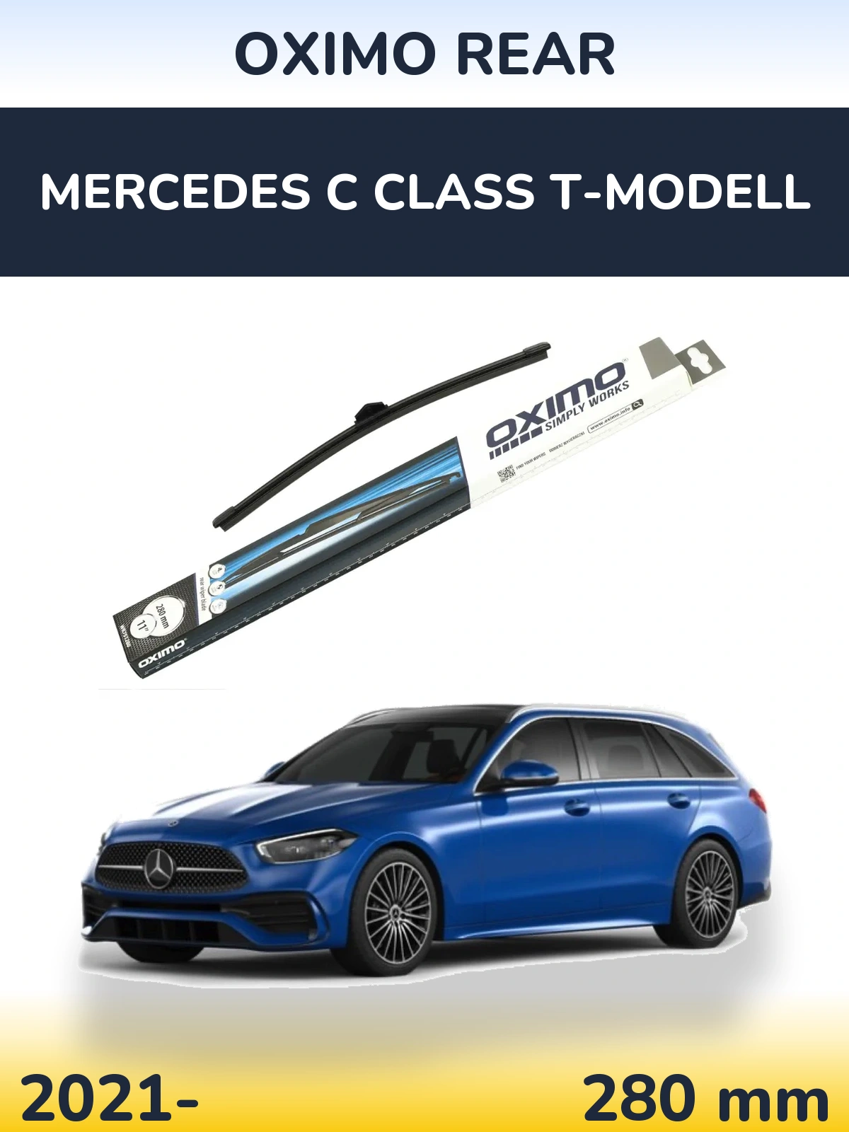 Zadní stěrač Oximo Rear 280 mm pro Mercedes C Class T-Modell 2021-2026