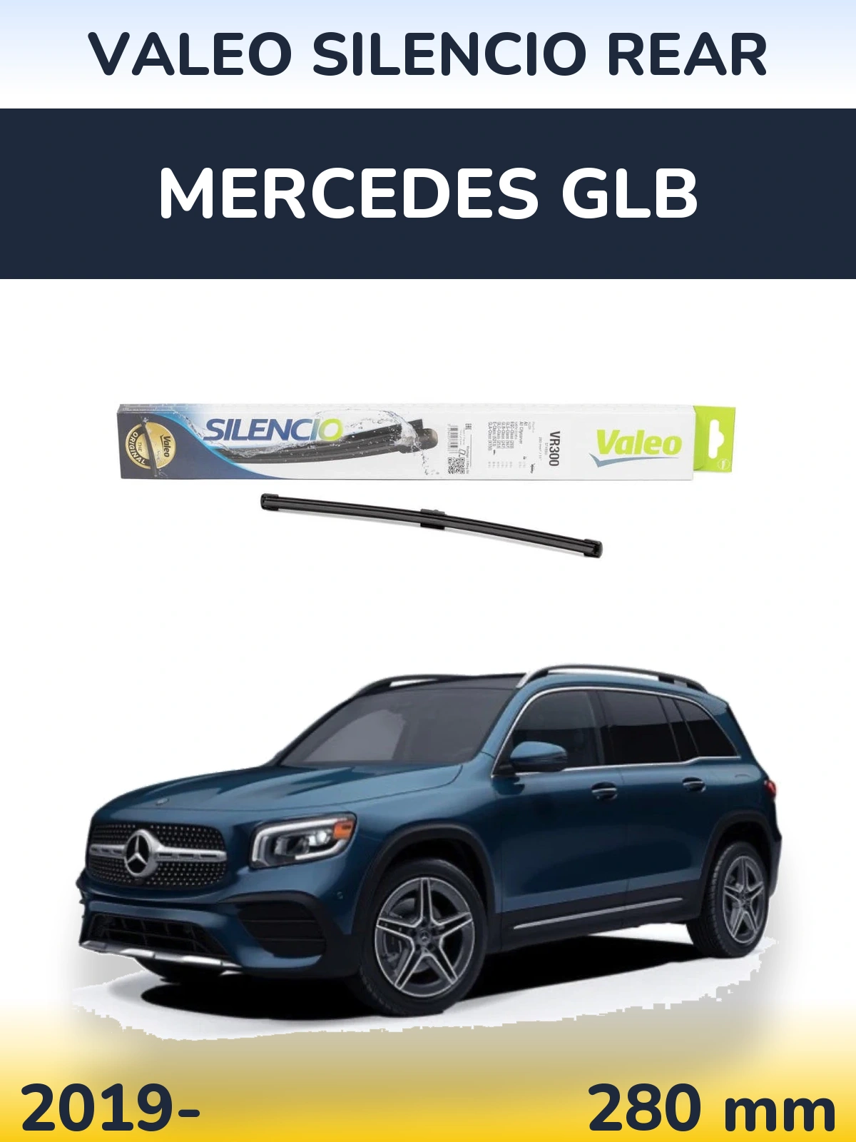 Zadní stěrač Valeo Silencio Rear 285 mm pro Mercedes GLB 2019-2026