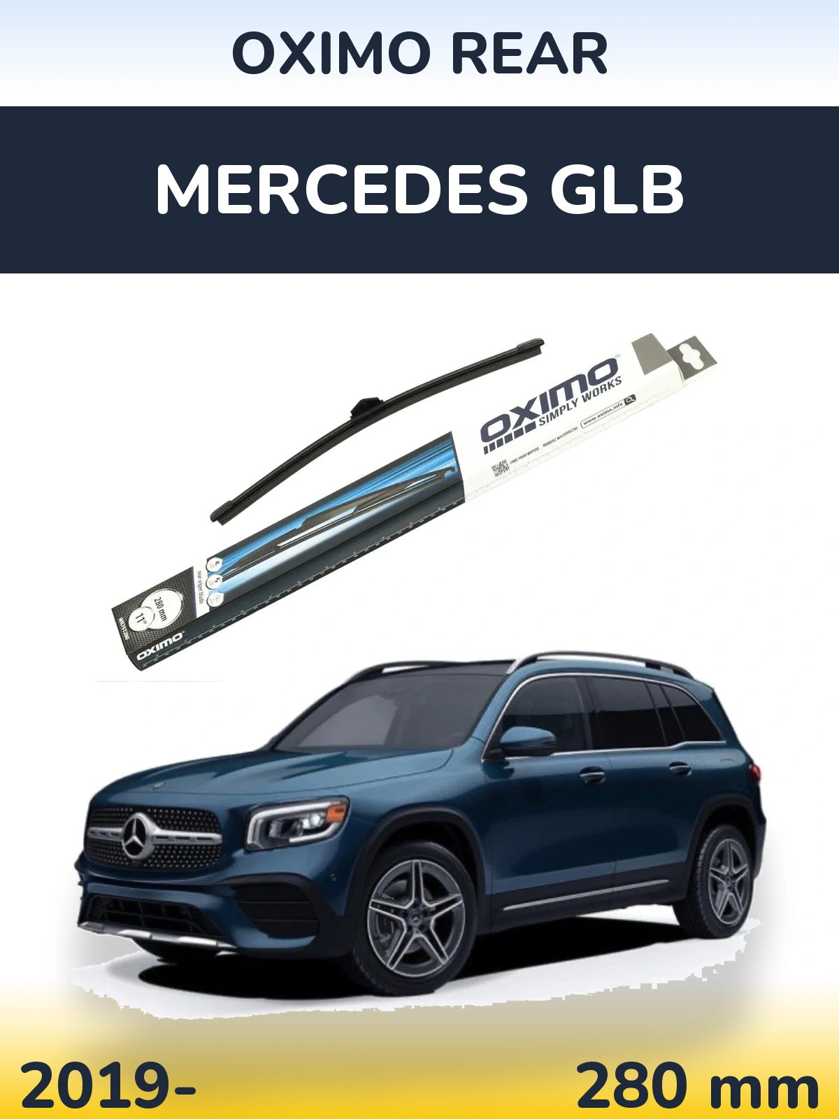 Zadní stěrač Oximo Rear 280 mm pro Mercedes GLB 2019-2026