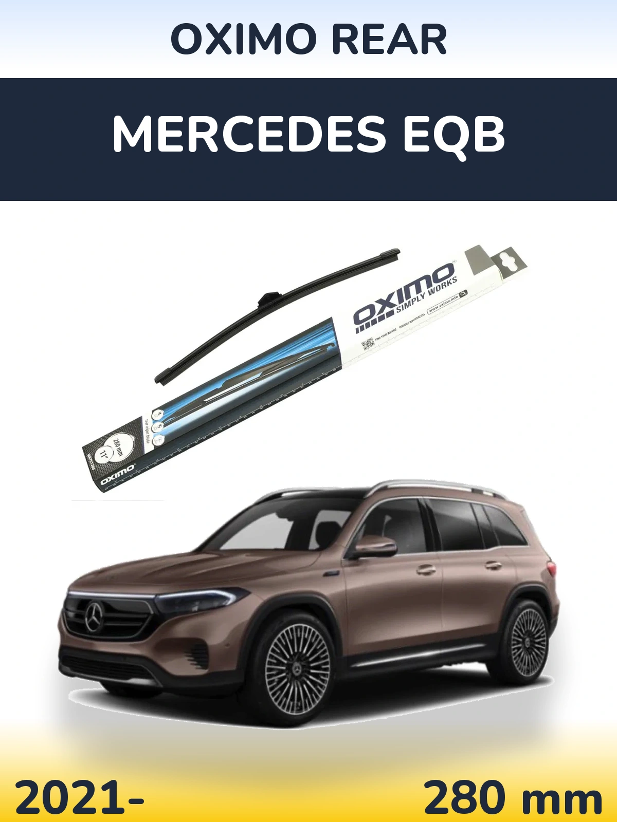 Задня щітка Oximo Rear 280 мм для Mercedes EQB 2021-2026