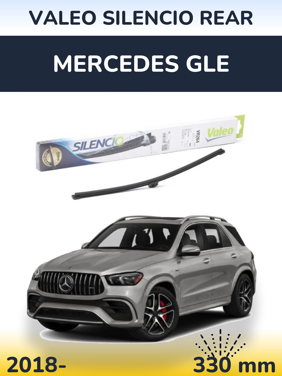 Zadní stěrač Valeo Silencio Rear 320 mm pro Mercedes GLE 2018-2026