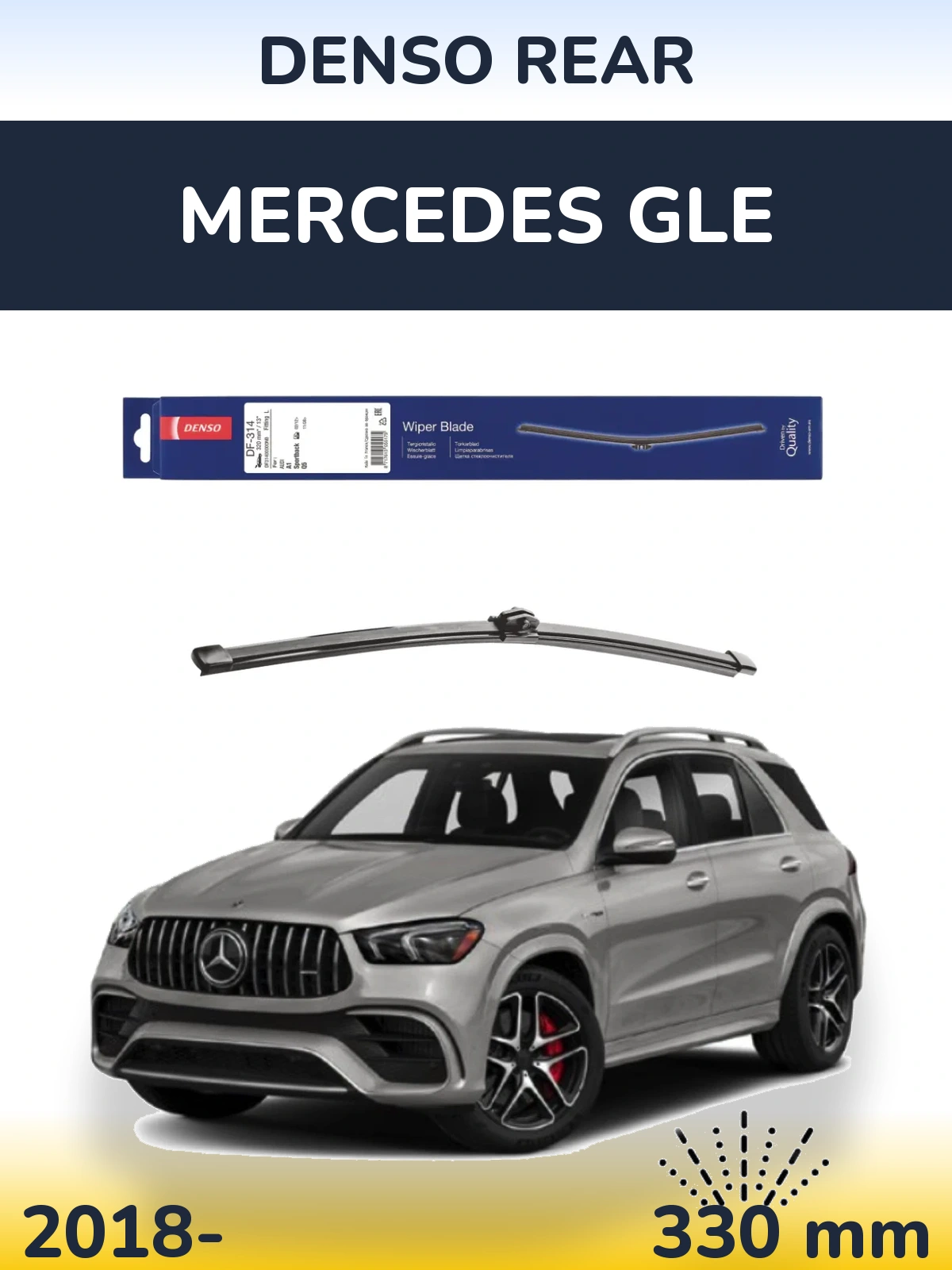 Zadní stěrač Denso Rear 320 mm pro Mercedes GLE 2018-2026