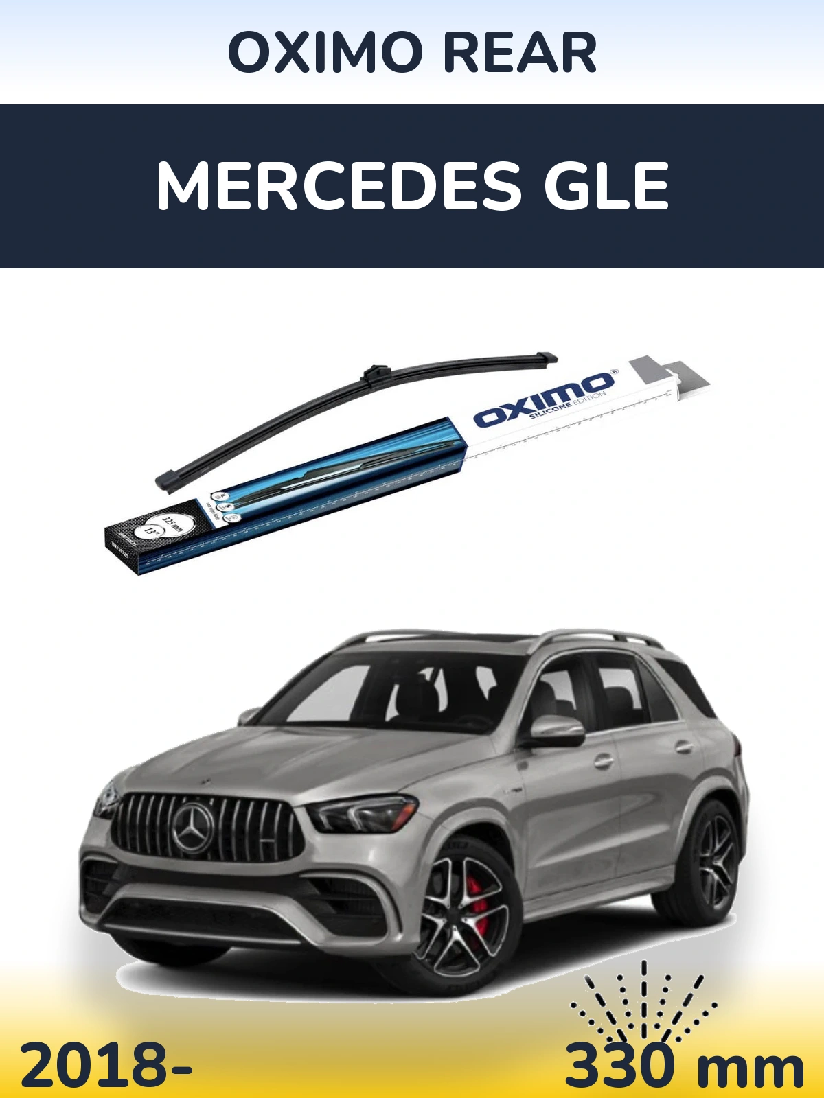 Zadní stěrač Oximo Rear 325 mm pro Mercedes GLE 2018-2026