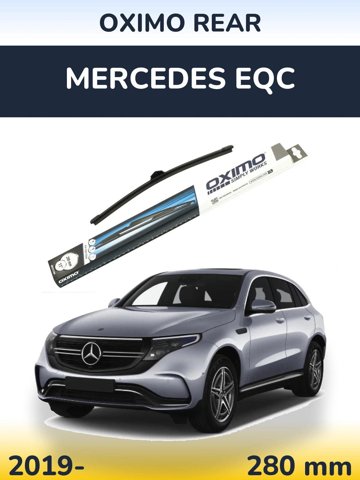 Zadní stěrač Oximo Rear 280 mm pro Mercedes EQC 2019-2026