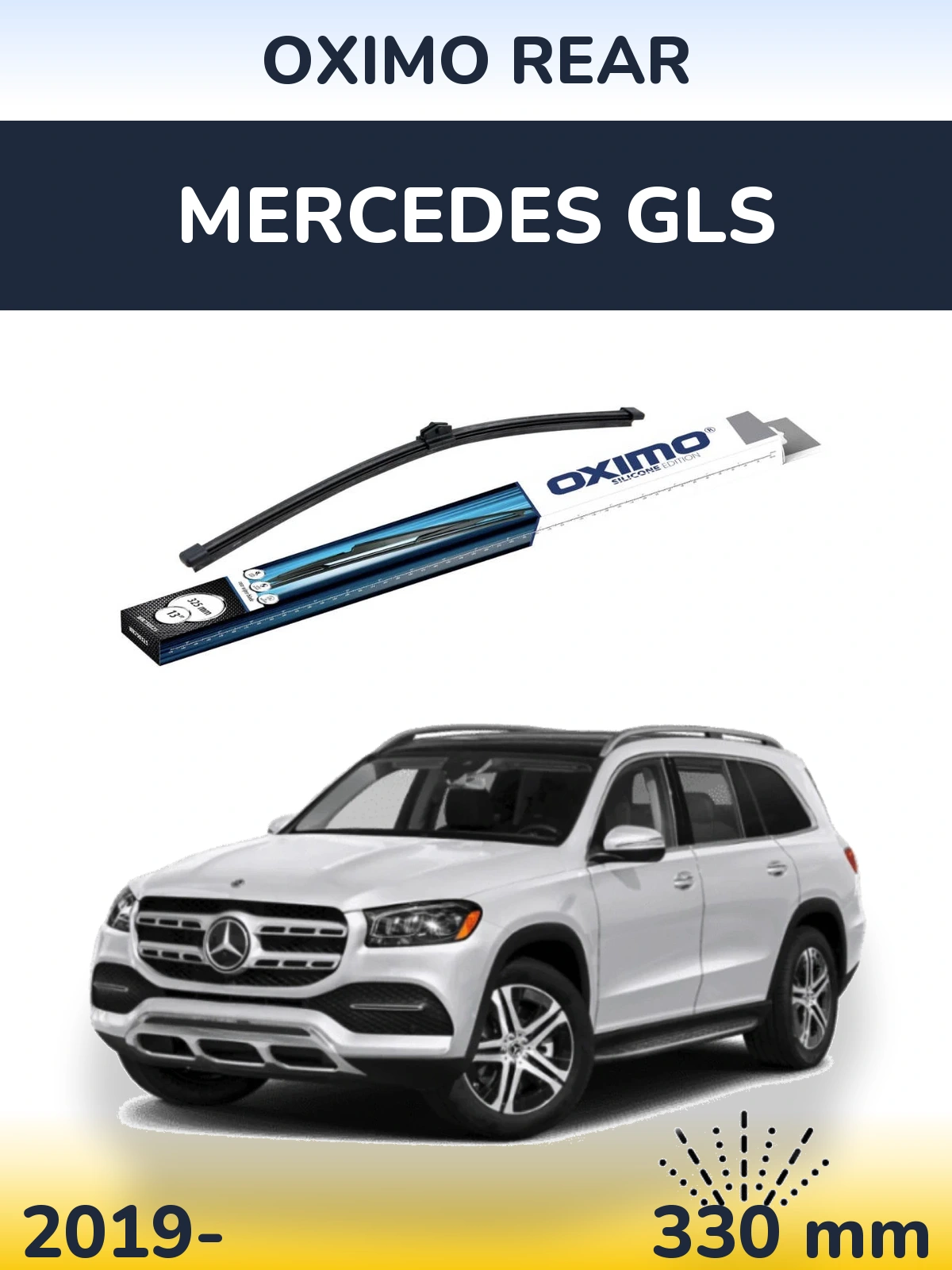 Zadní stěrač Oximo Rear 325 mm pro Mercedes GLS 2019-2026