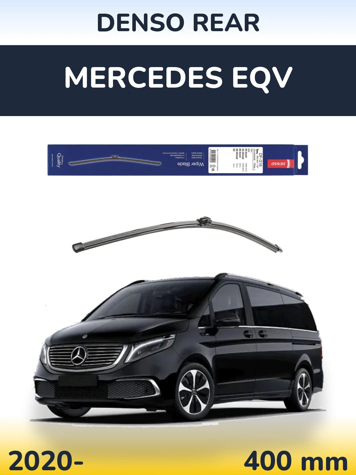 Zadní stěrač Denso Rear 400 mm pro Mercedes EQV 2020-2026