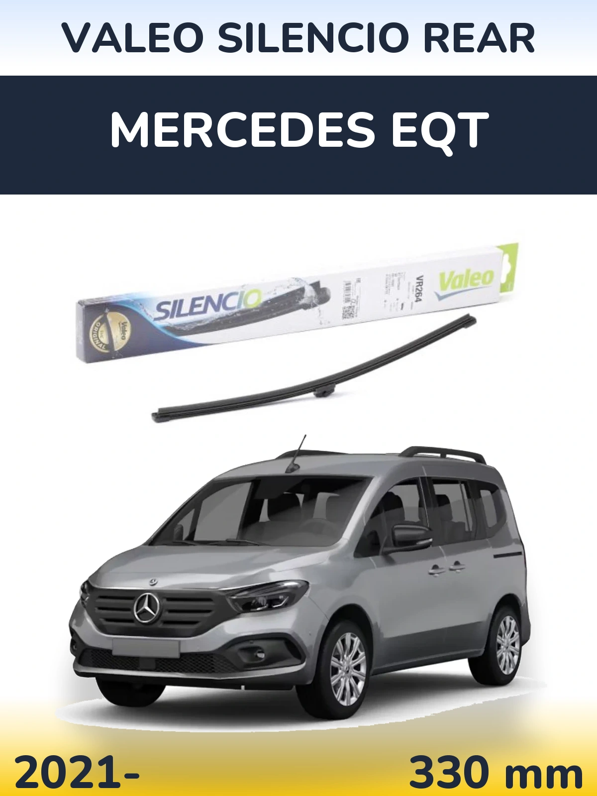 Zadní stěrač Valeo Silencio Rear 320 mm pro Mercedes EQT 2021-2026