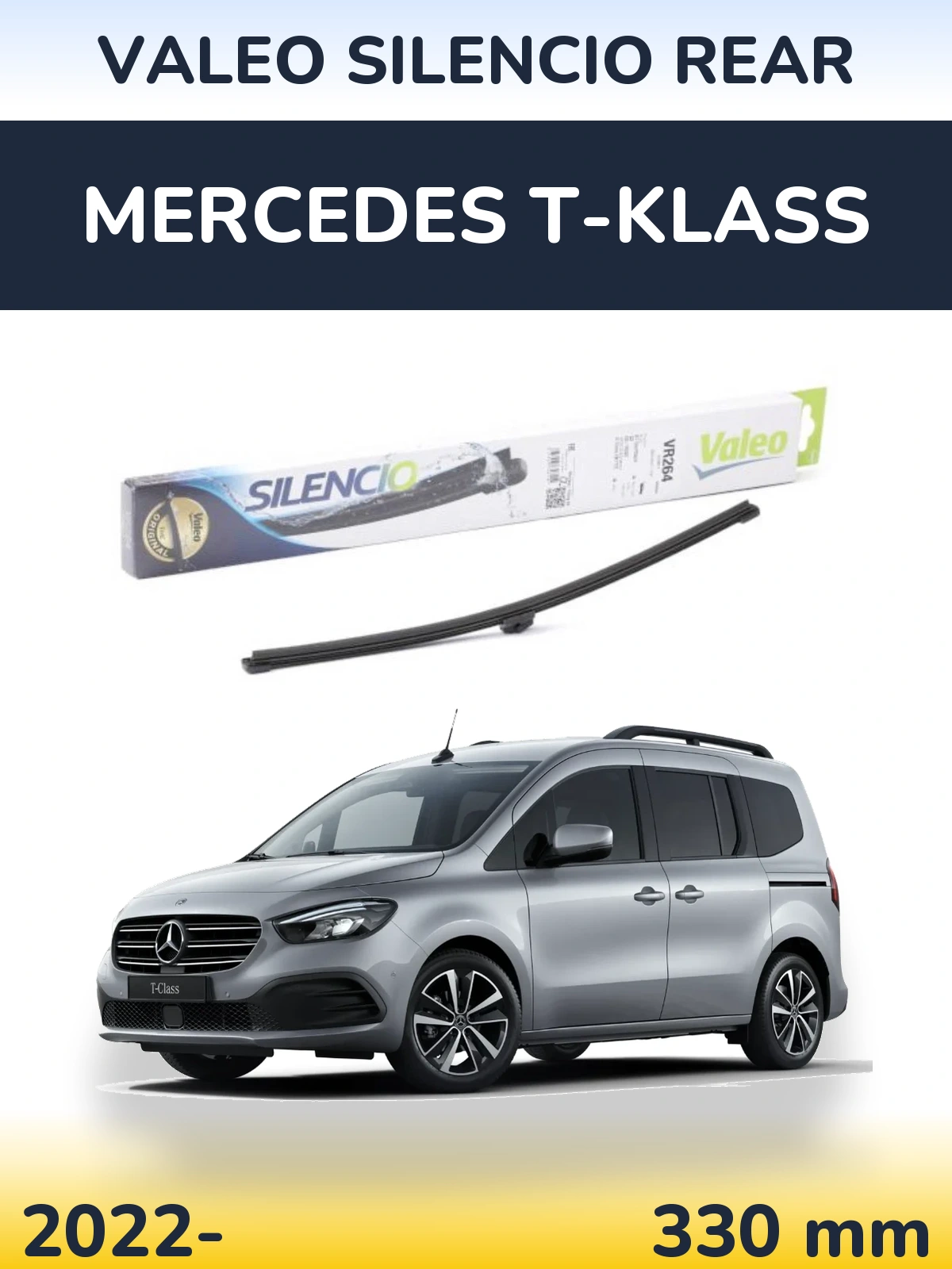 Zadní stěrač Valeo Silencio Rear 320 mm pro Mercedes T-Klass 2022-2026
