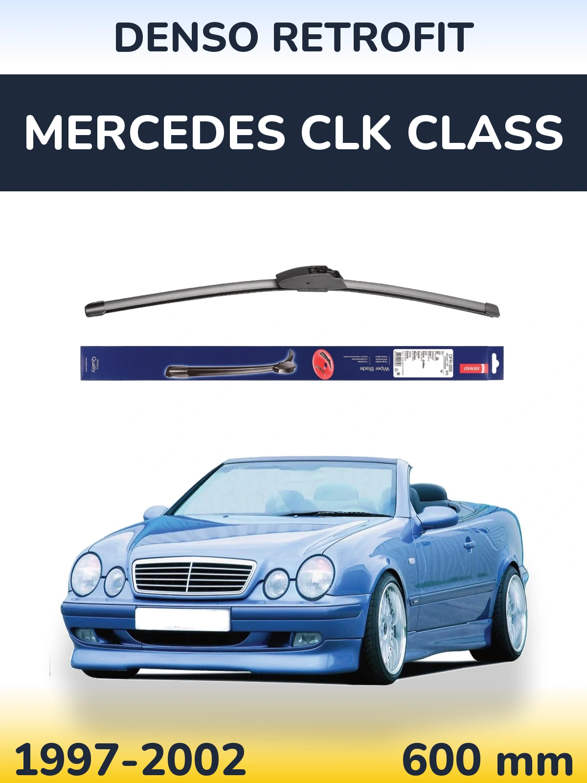 Přední stěrač Denso Retrofit 600 mm pro Mercedes CLK Class 1997-2002