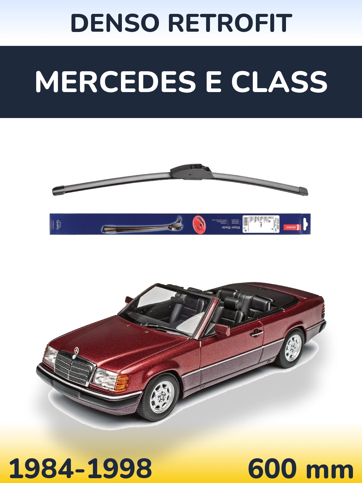Přední stěrač Denso Retrofit 600 mm pro Mercedes E Class 1984-1998