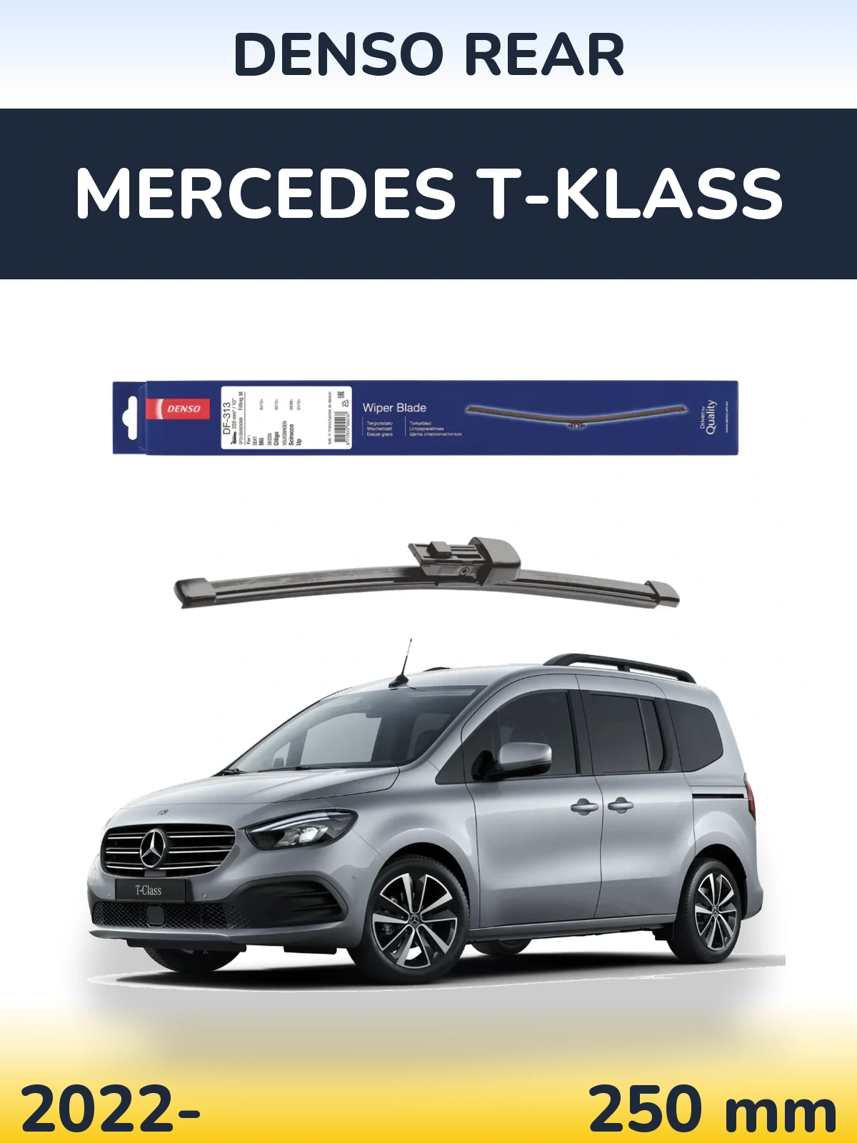 Zadní stěrač Denso Rear 250 mm pro Mercedes T-Klass 2022-2026