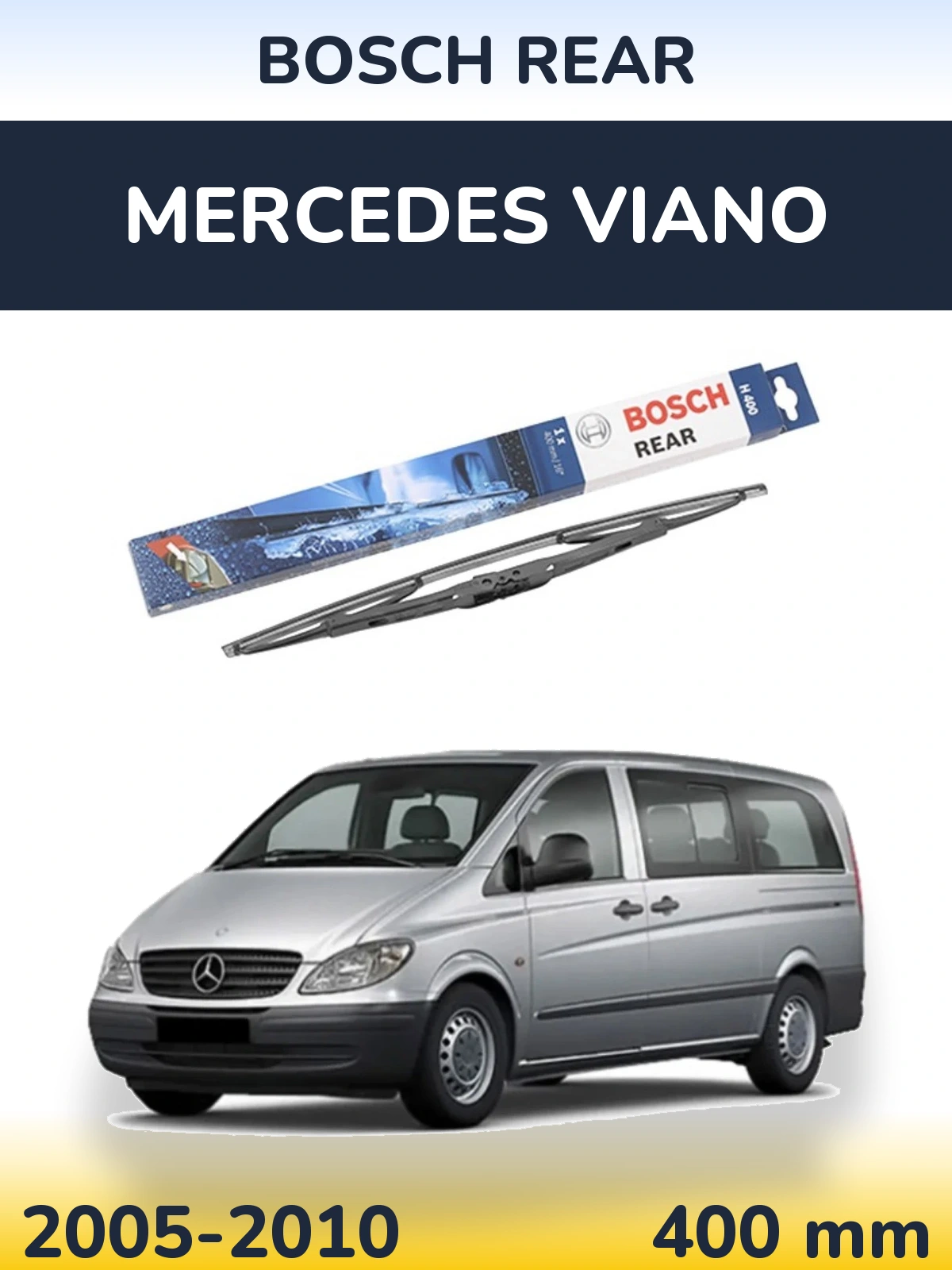 Zadní stěrač BOSCH Rear 400 mm pro Mercedes Viano 2005-2010