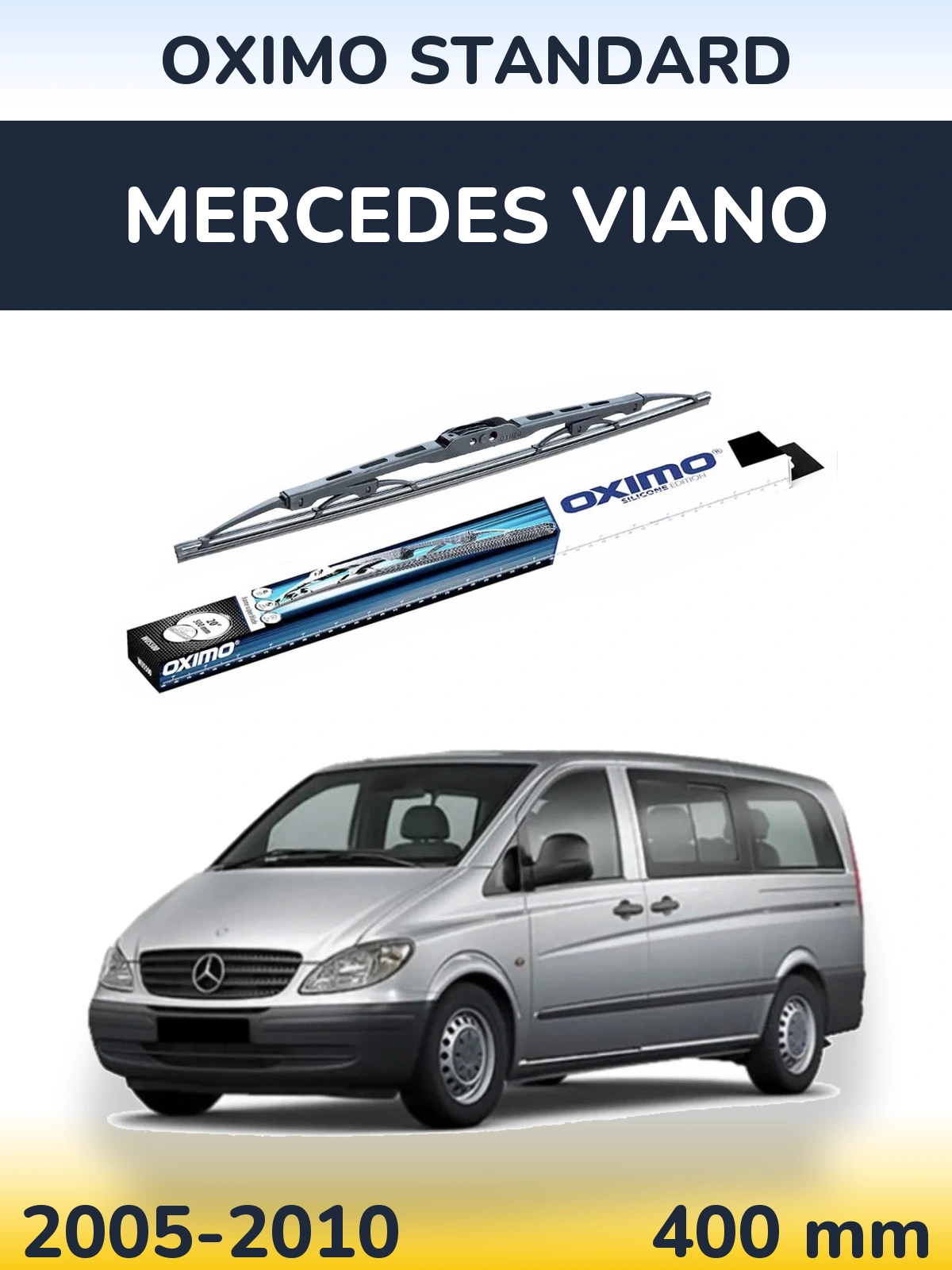 Zadní stěrač Oximo Standard 400 mm pro Mercedes Viano 2005-2010