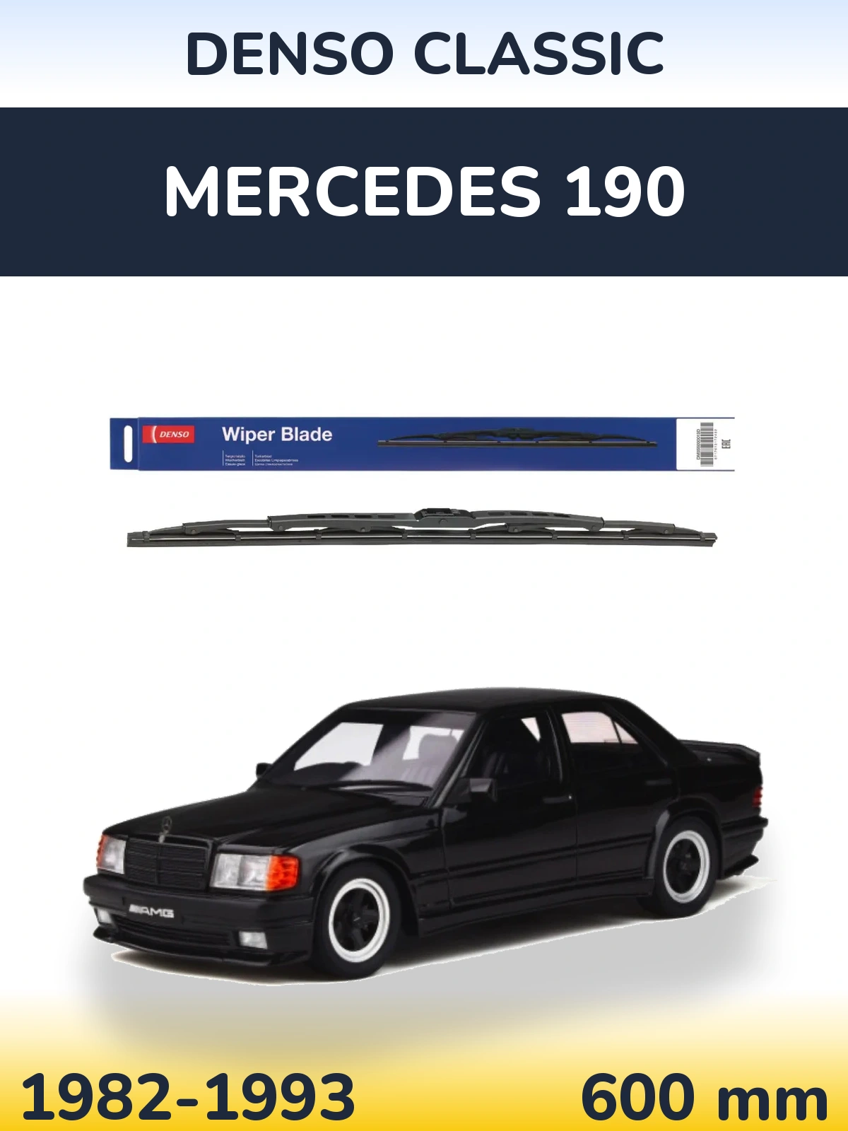 Přední stěrač Denso Classic 600 mm pro Mercedes 190 1982-1993
