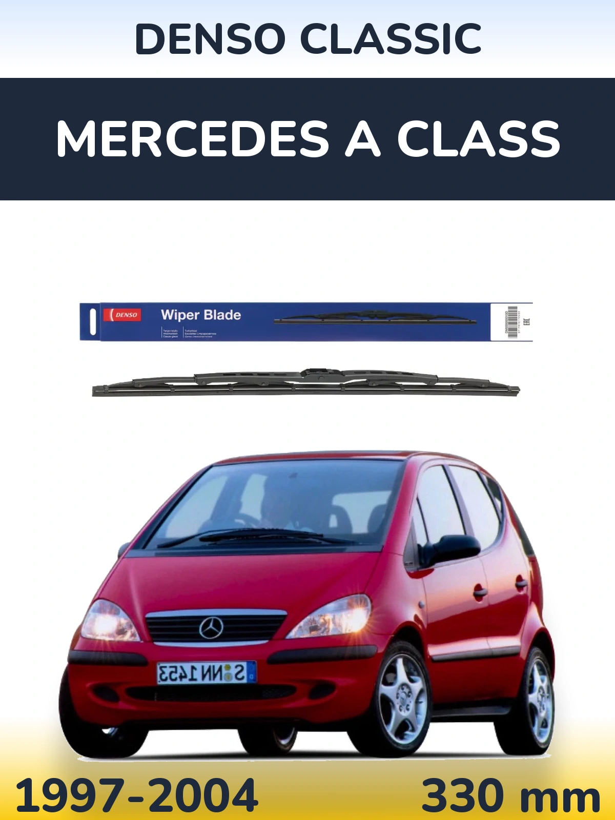 Zadní stěrač Denso Classic 330 mm pro Mercedes A Class 1997-2004