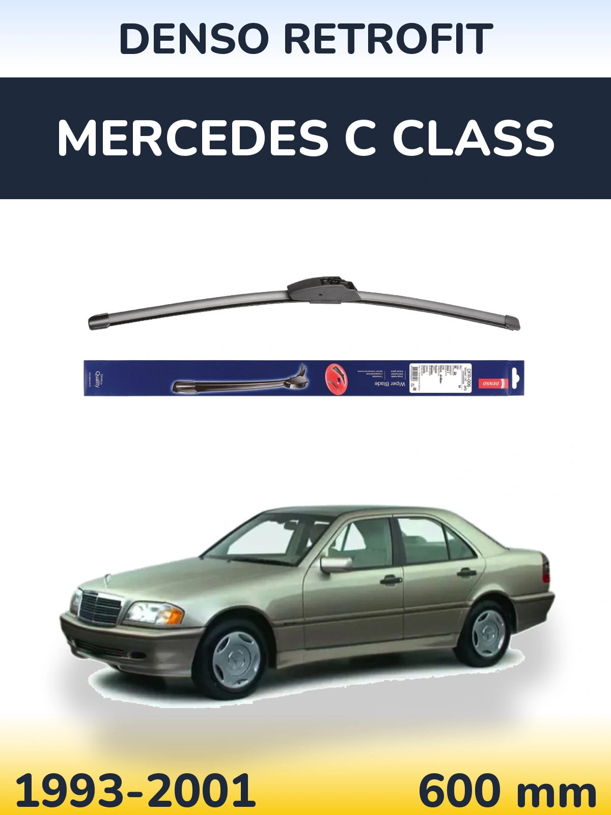 Přední stěrač Denso Retrofit 600 mm pro Mercedes C Class 1993-2001
