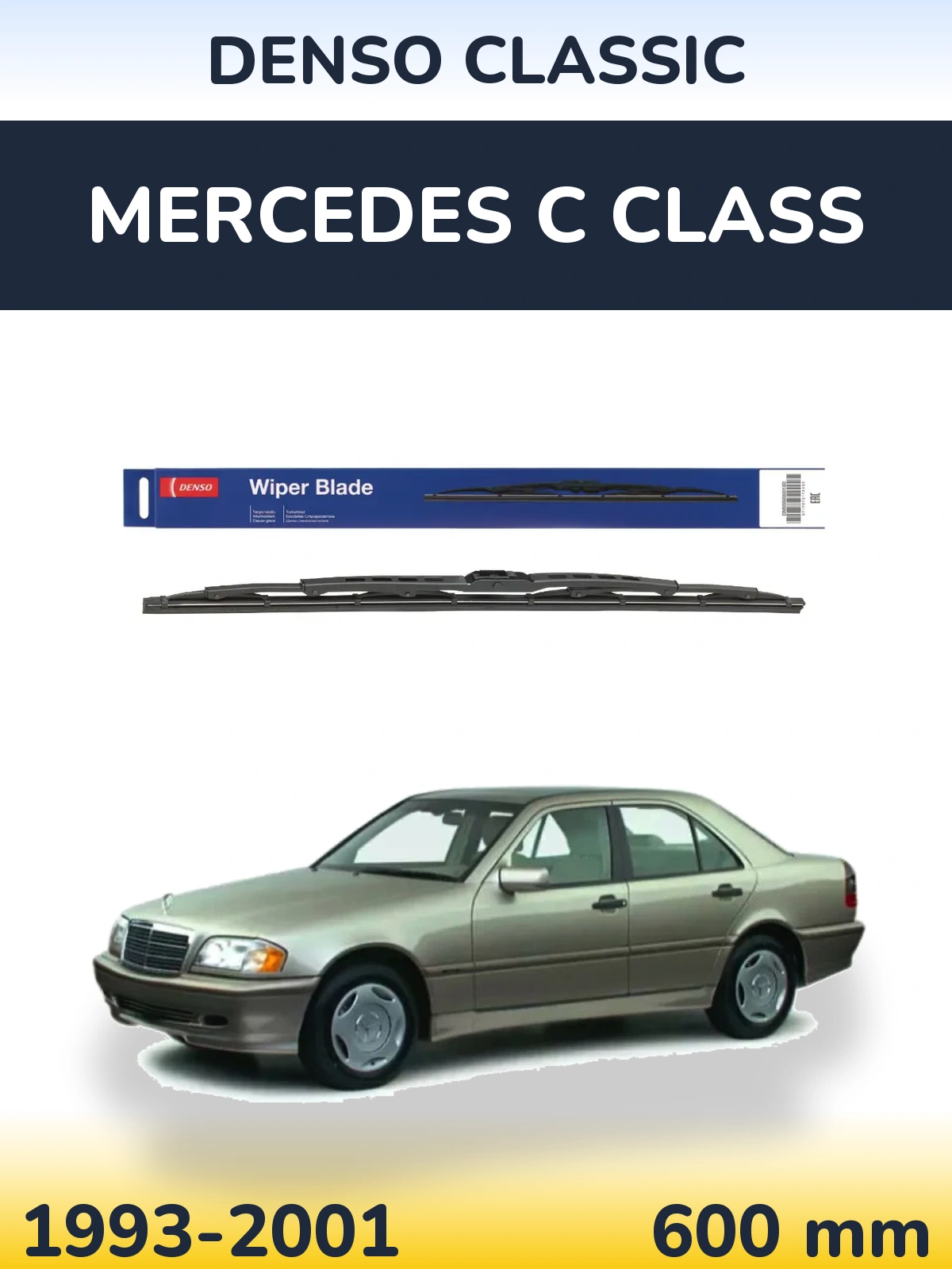 Přední stěrač Denso Classic 600 mm pro Mercedes C Class 1993-2001