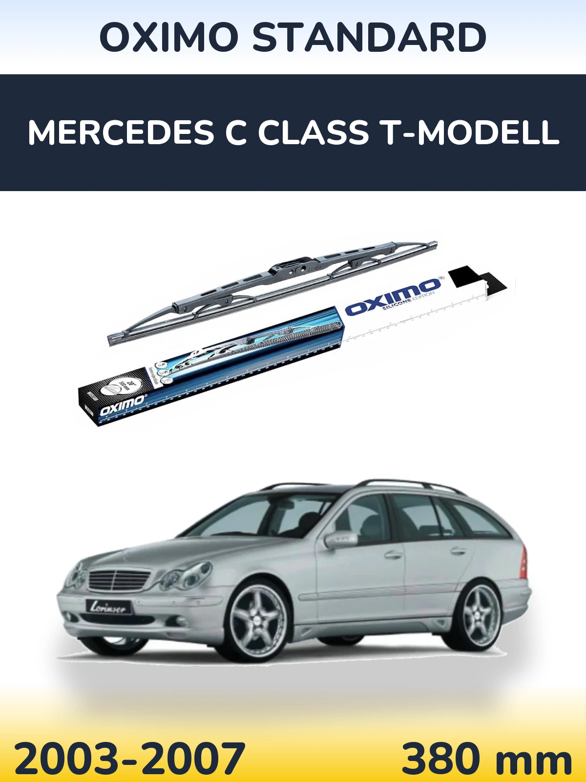 Zadní stěrač Oximo Standard 375 mm pro Mercedes C Class T-Modell 2003-2007