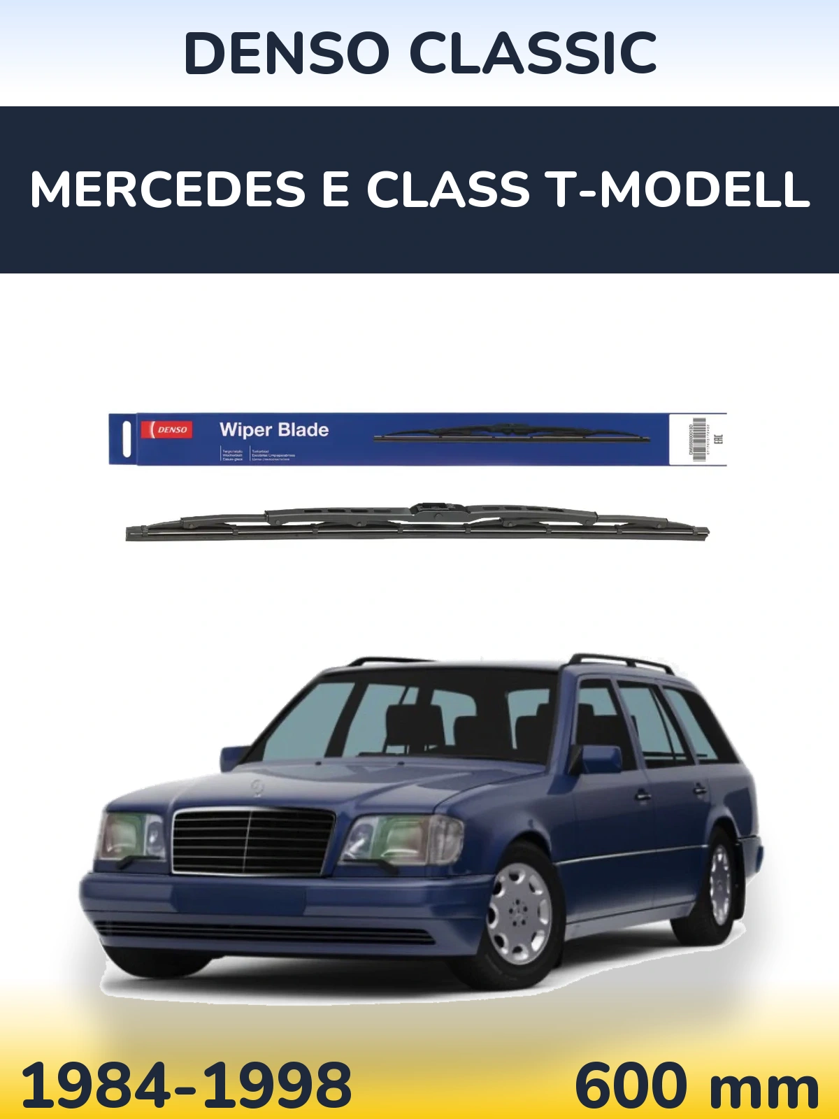 Přední stěrač Denso Classic 600 mm pro Mercedes E Class T-Modell 1984-1998