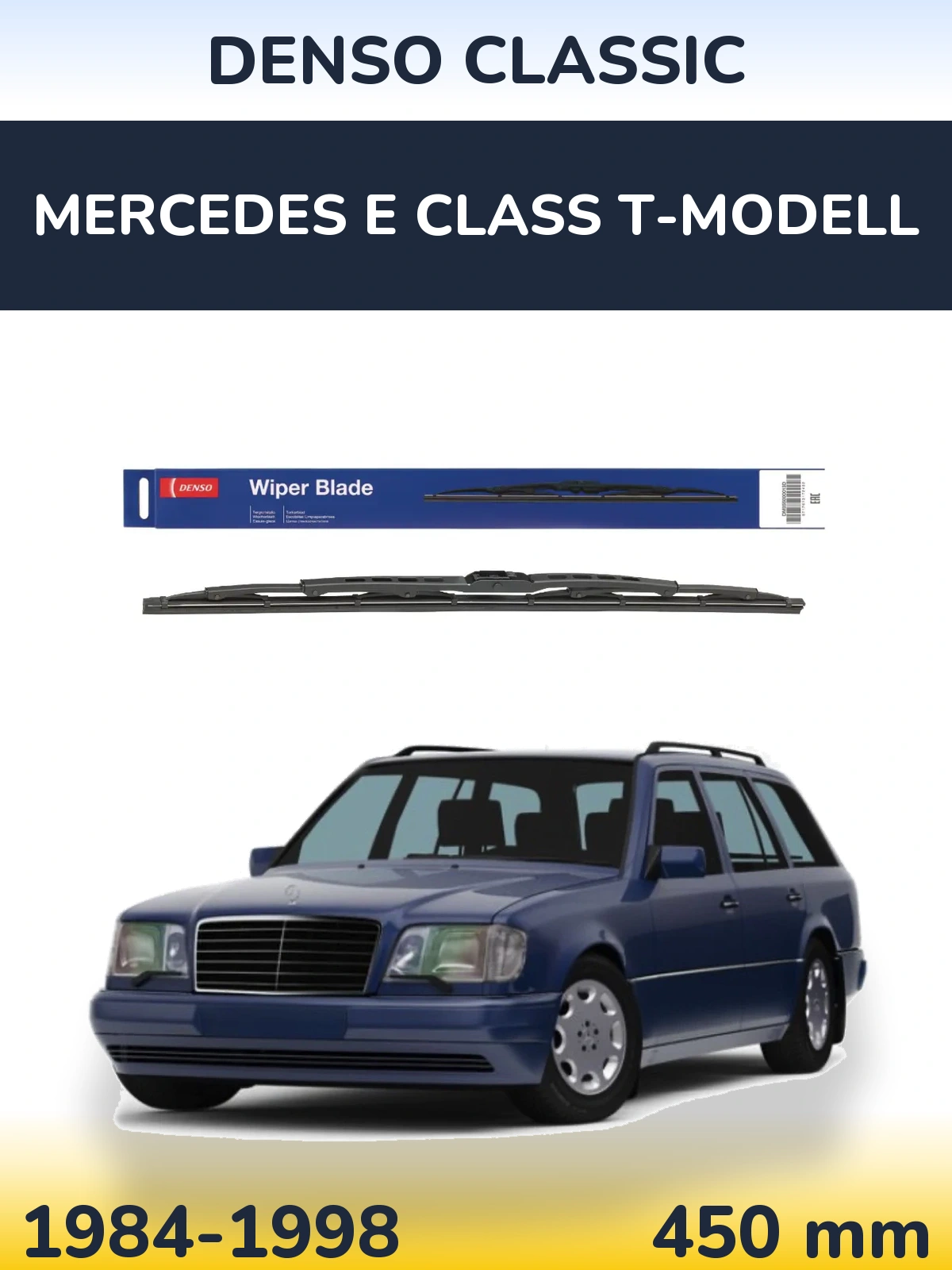 Zadní stěrač Denso Classic 450 mm pro Mercedes E Class T-Modell 1984-1998