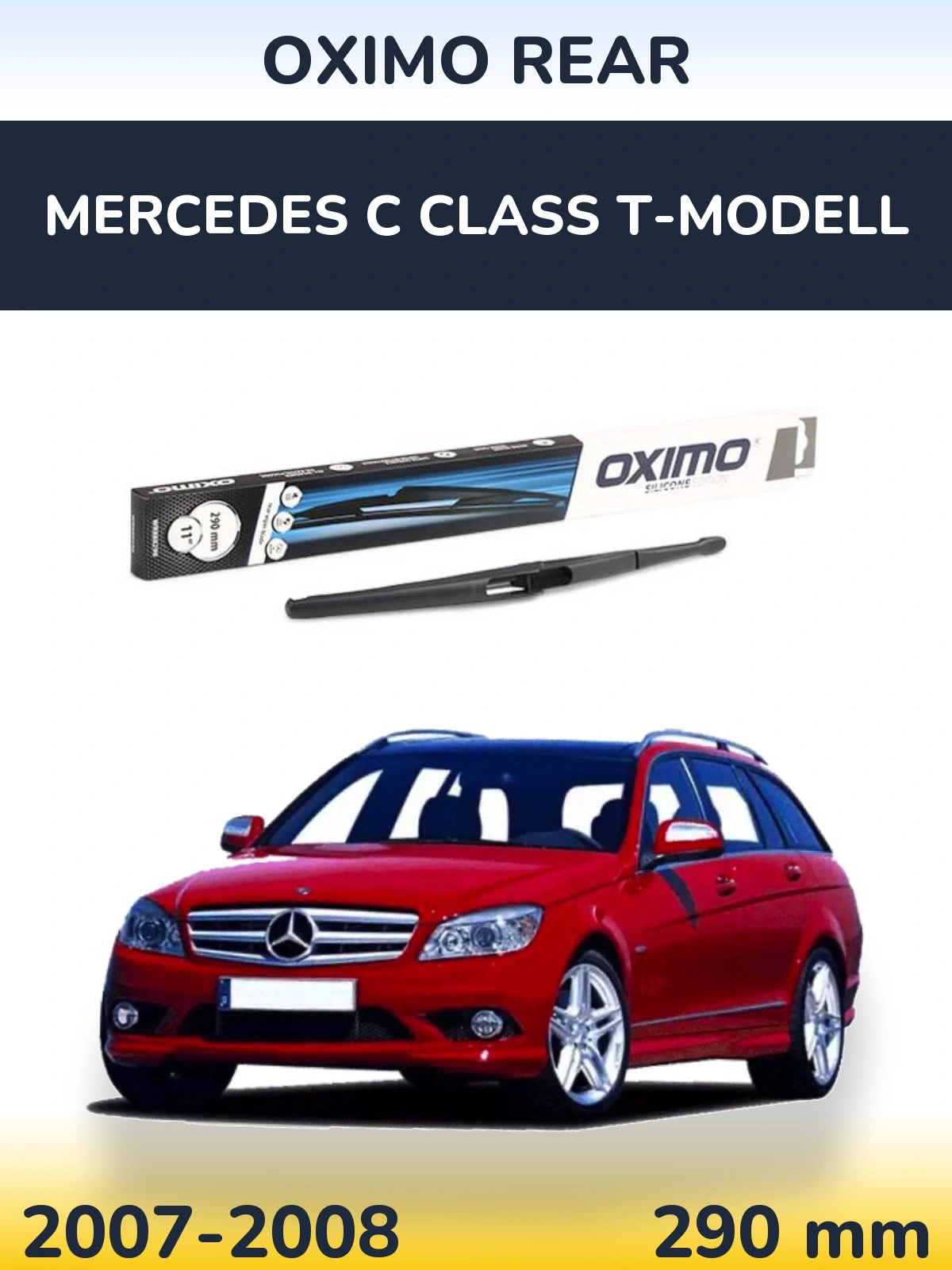 Zadní stěrač Oximo Rear 290 mm pro Mercedes C Class T-Modell 2007-2008