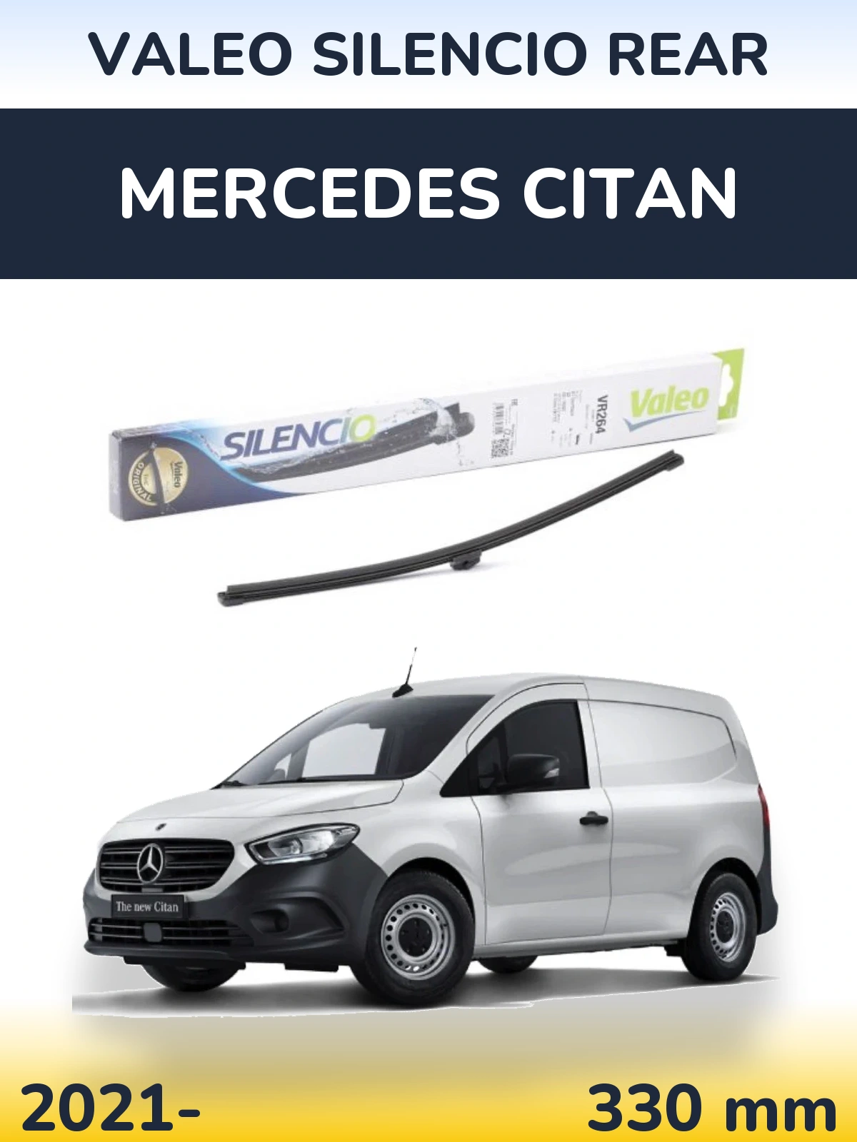 Zadní stěrač Valeo Silencio Rear 320 mm pro Mercedes Citan 2021-2026