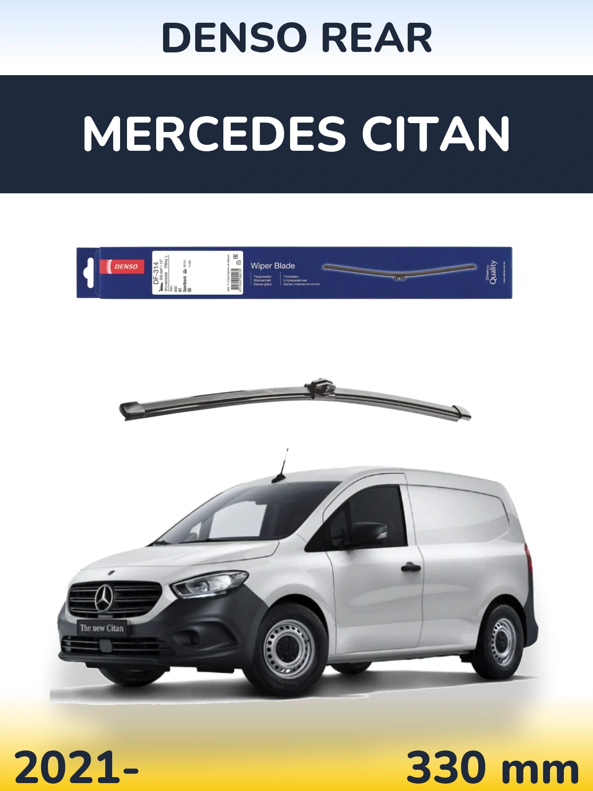 Zadní stěrač Denso Rear 320 mm pro Mercedes Citan 2021-2026