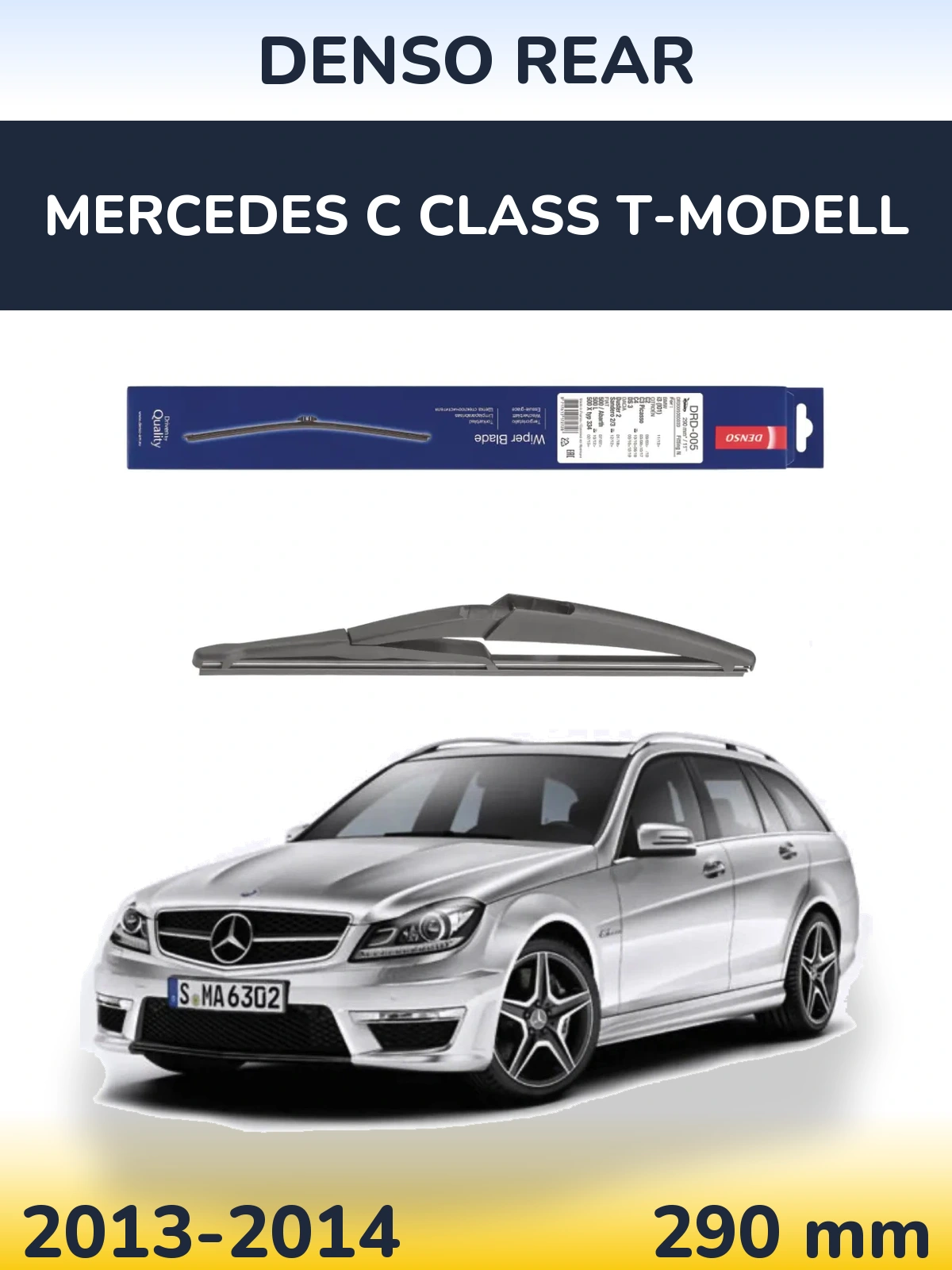Zadní stěrač Denso Rear 290 mm pro Mercedes C Class T-Modell 2013-2014