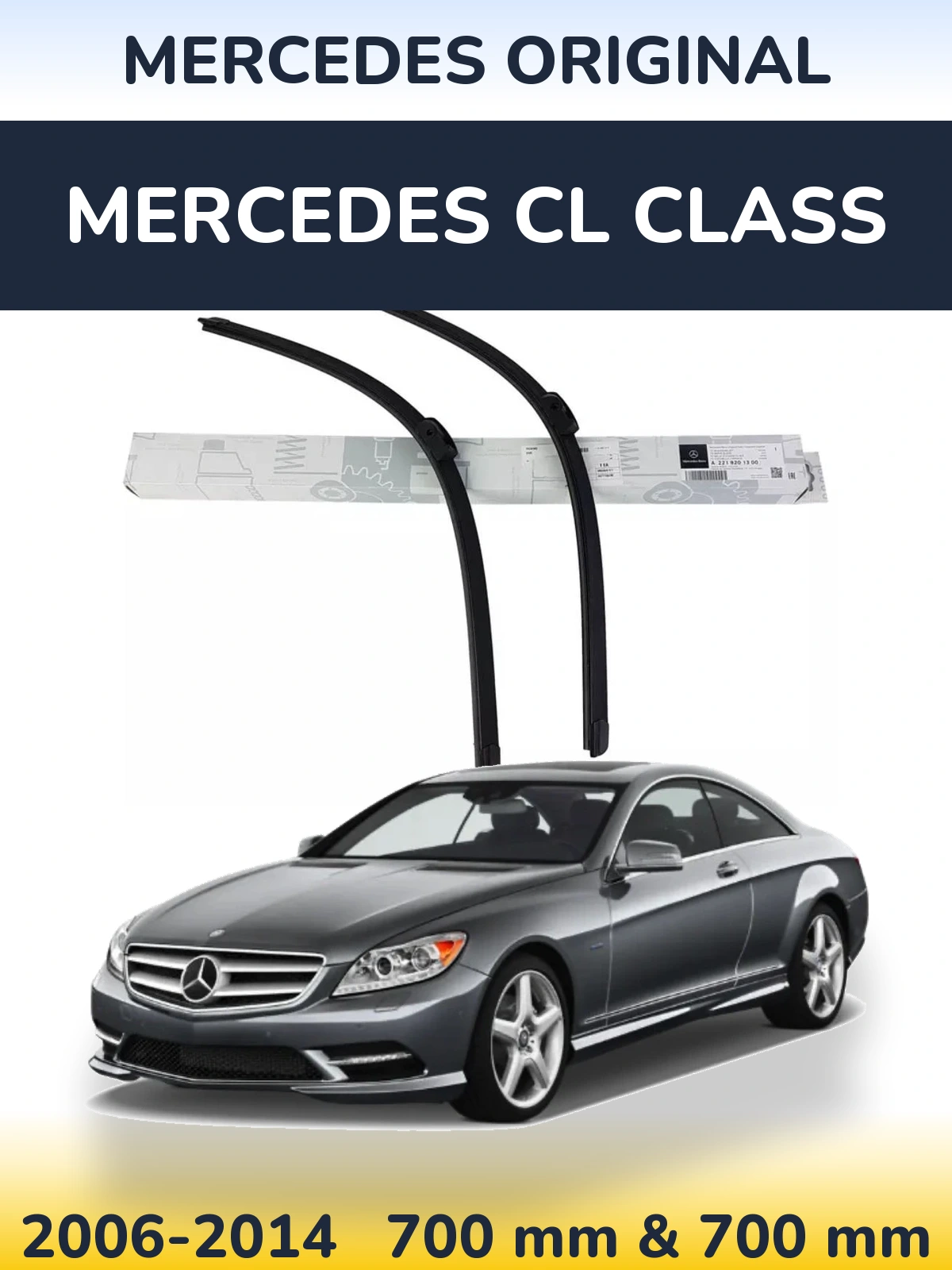 Комплект передніх щіток Mercedes OEM Mercedes Original 680 & 680 мм для Mercedes CL Class 2006-2014