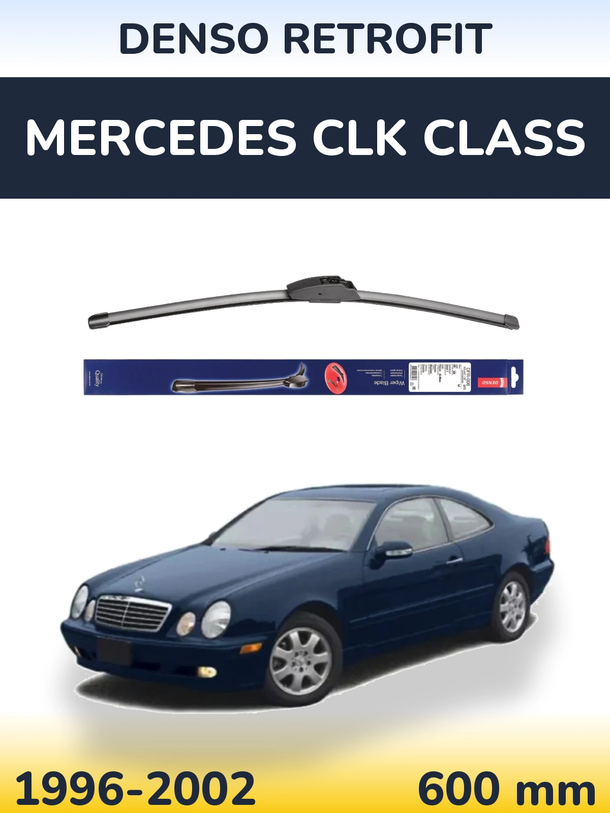 Přední stěrač Denso Retrofit 600 mm pro Mercedes CLK Class 1996-2002