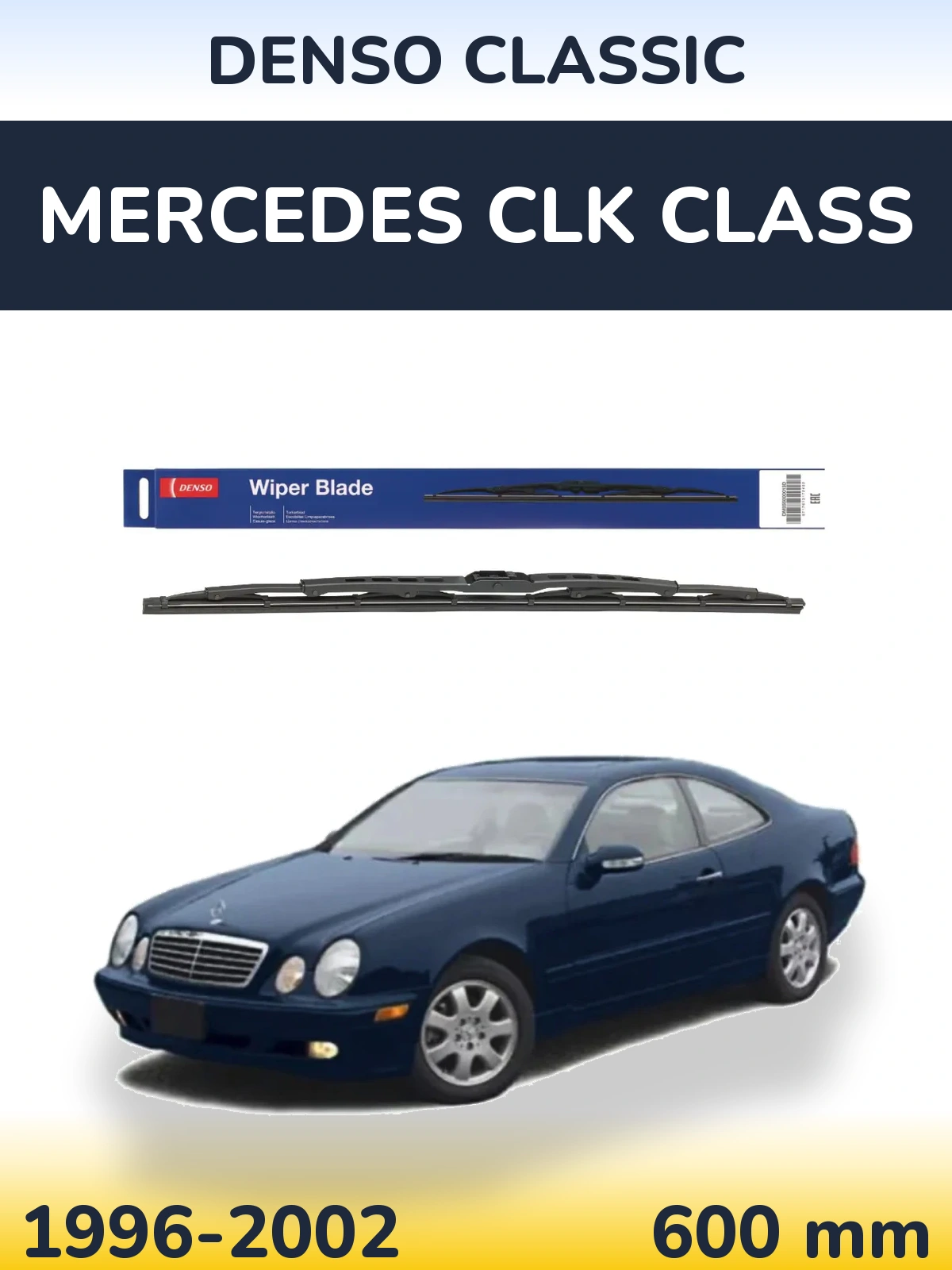 Přední stěrač Denso Classic 600 mm pro Mercedes CLK Class 1996-2002