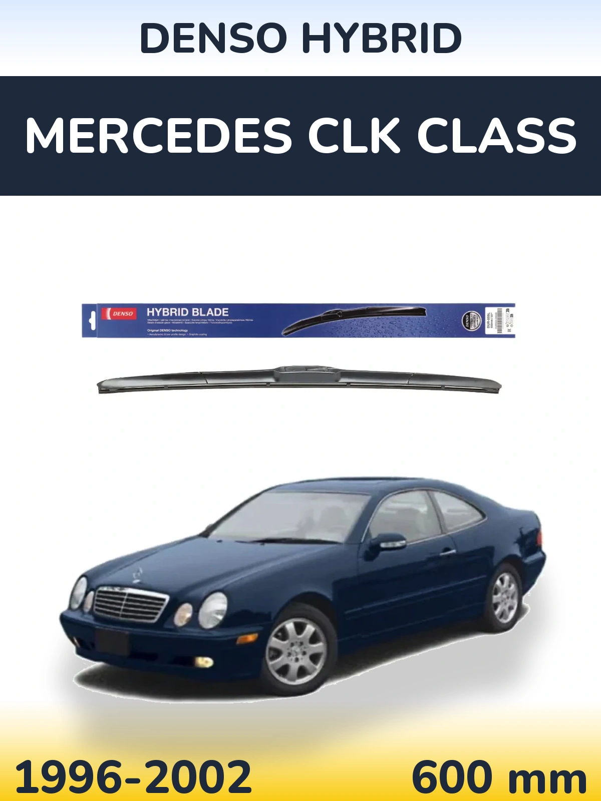 Přední stěrač Denso Hybrid 600 mm pro Mercedes CLK Class 1996-2002