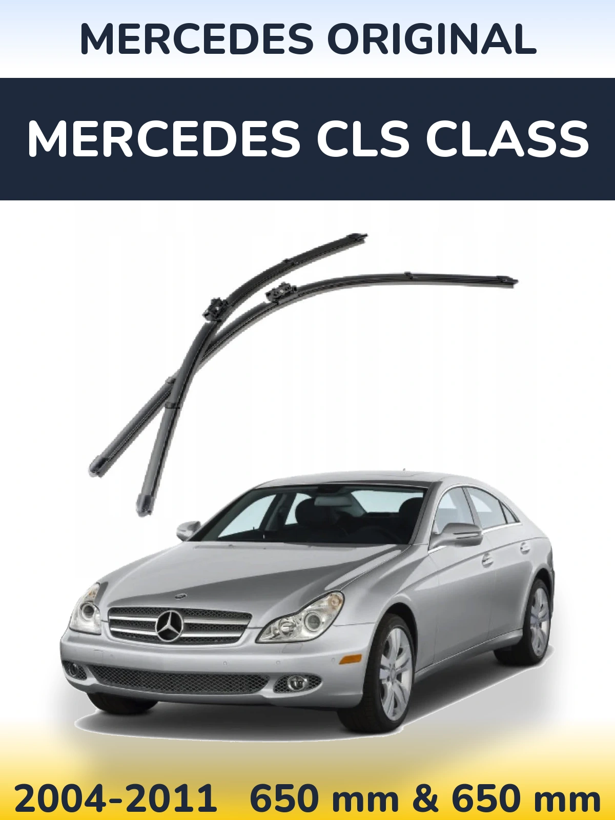 Комплект передніх щіток Mercedes OEM Mercedes Original 650 & 650 мм для Mercedes CLS Class 2004-2011
