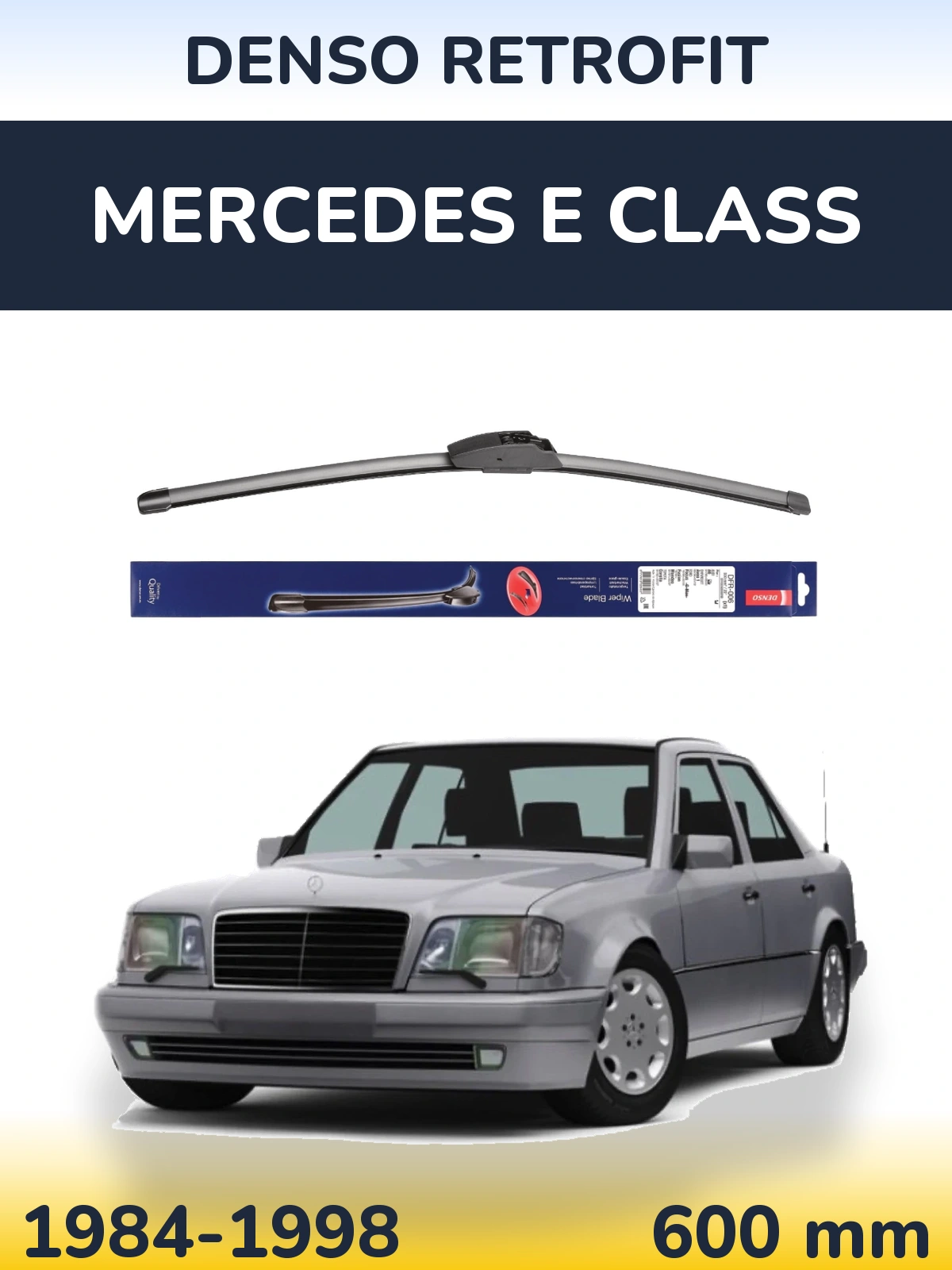 Передня щітка Denso Retrofit 600 мм для Mercedes E Class 1984-1998