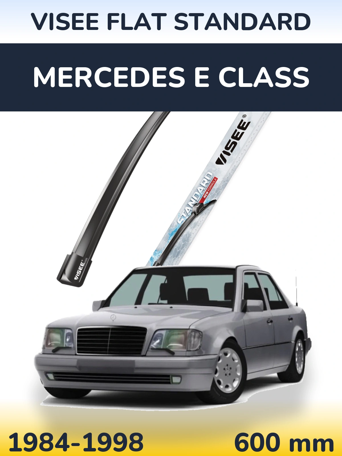 Přední stěrač VISEE FLAT STANDARD 600 mm pro Mercedes E Class 1984-1998