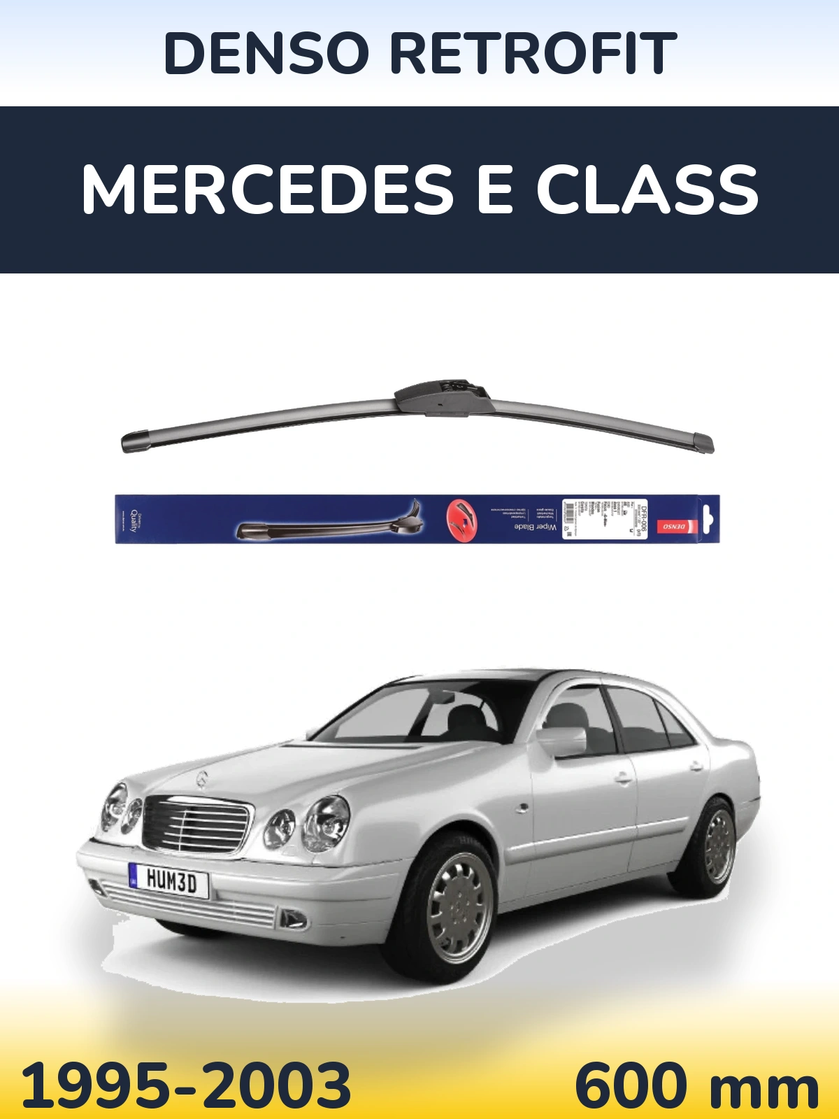 Přední stěrač Denso Retrofit 600 mm pro Mercedes E Class 1995-2003