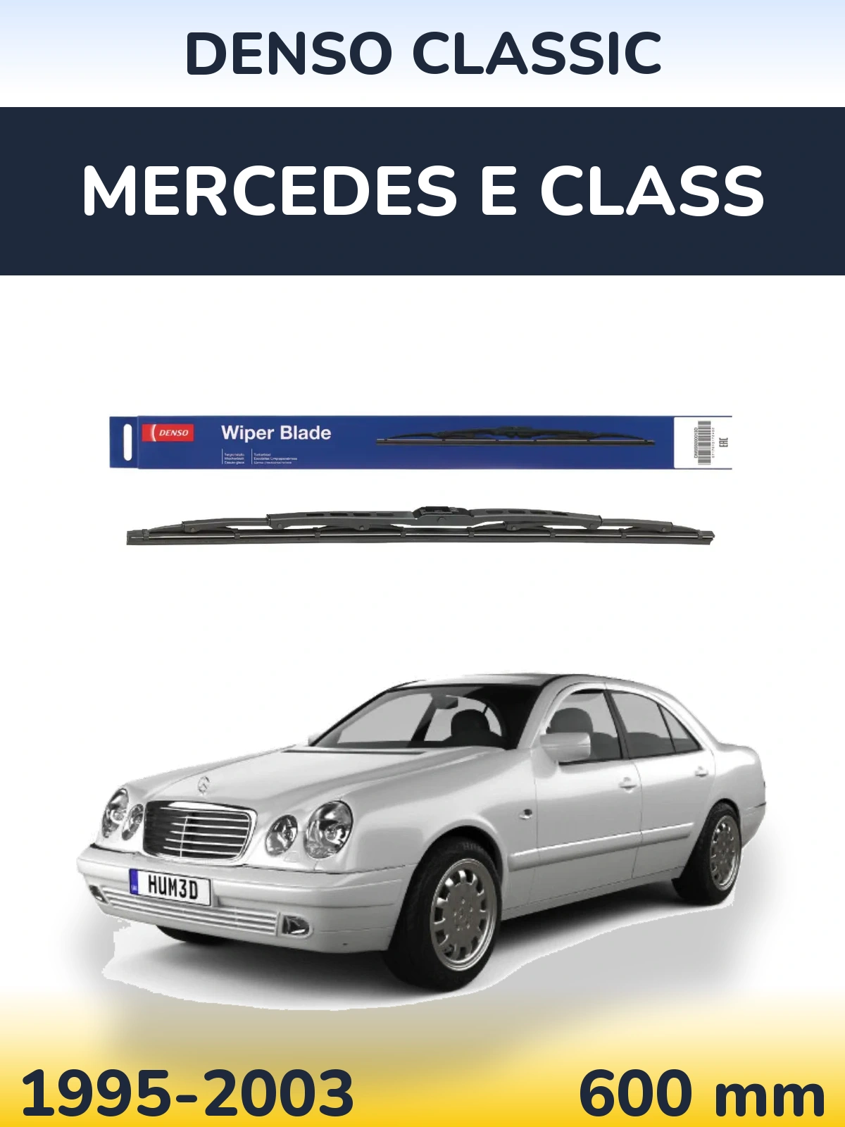 Přední stěrač Denso Classic 600 mm pro Mercedes E Class 1995-2003