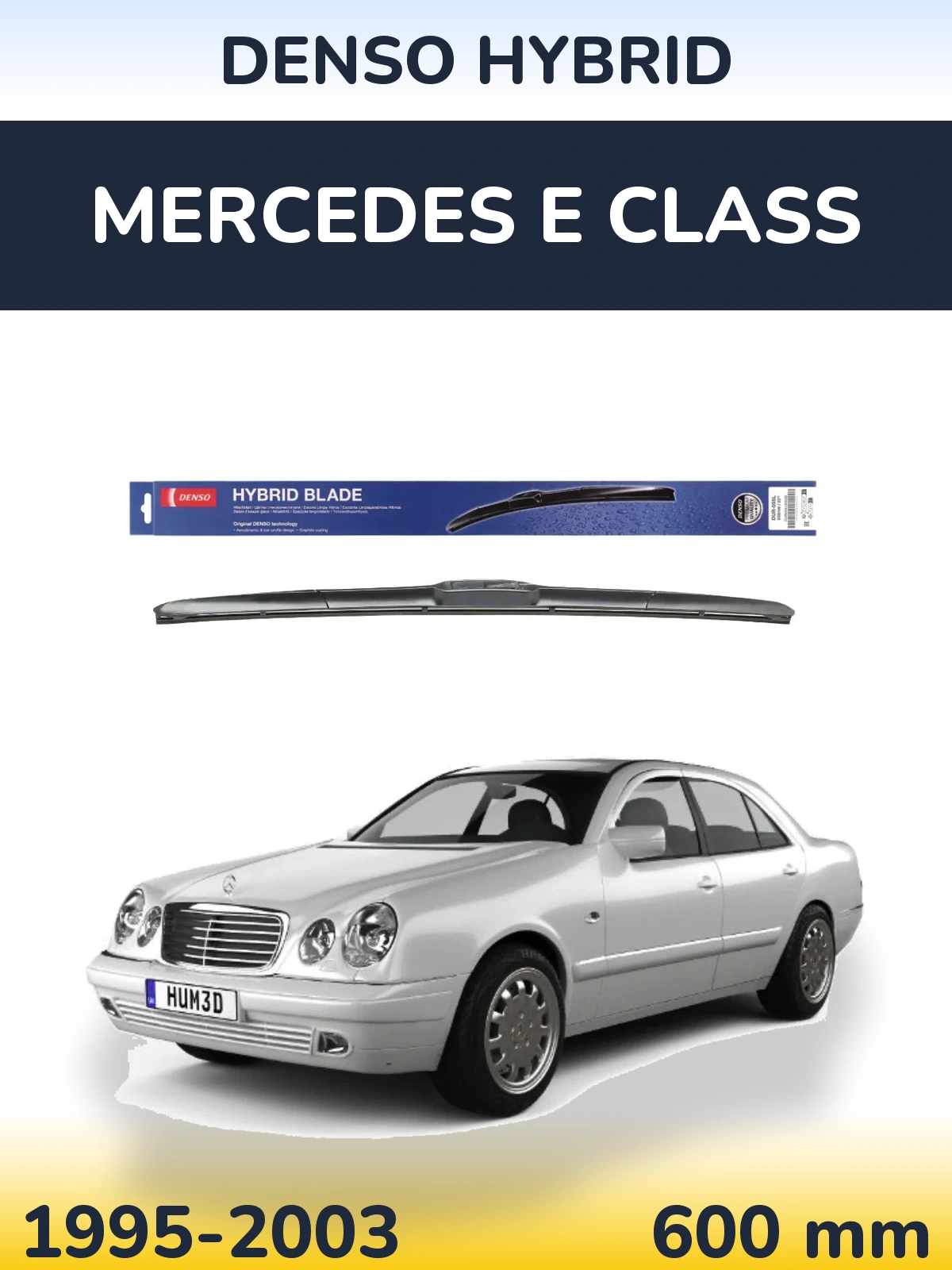 Přední stěrač Denso Hybrid 600 mm pro Mercedes E Class 1995-2003