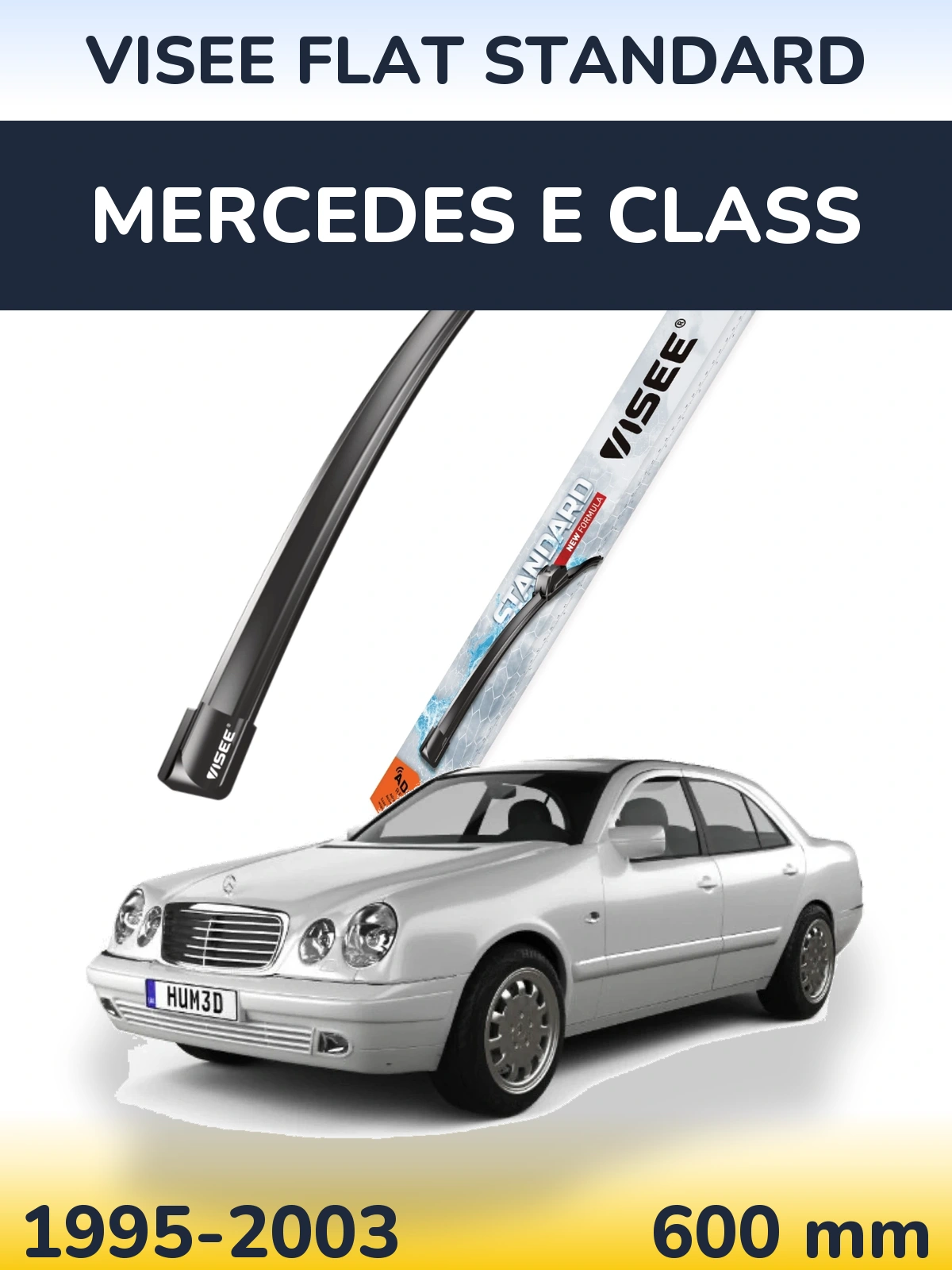 Přední stěrač VISEE FLAT STANDARD 600 mm pro Mercedes E Class 1995-2003