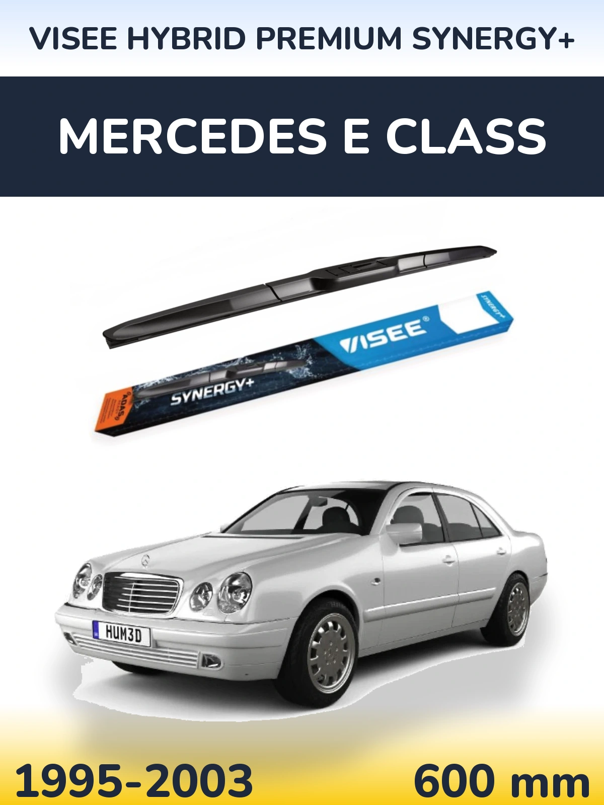 Přední stěrač VISEE HYBRID PREMIUM SYNERGY+ 600 mm pro Mercedes E Class 1995-2003