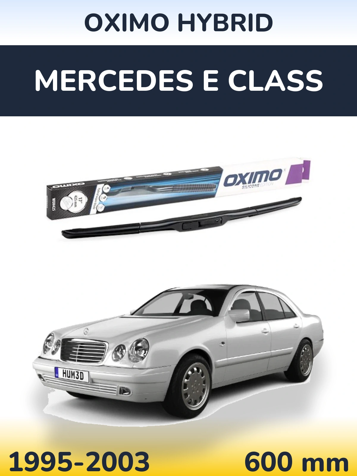 Přední stěrač Oximo Hybrid 600 mm pro Mercedes E Class 1995-2003