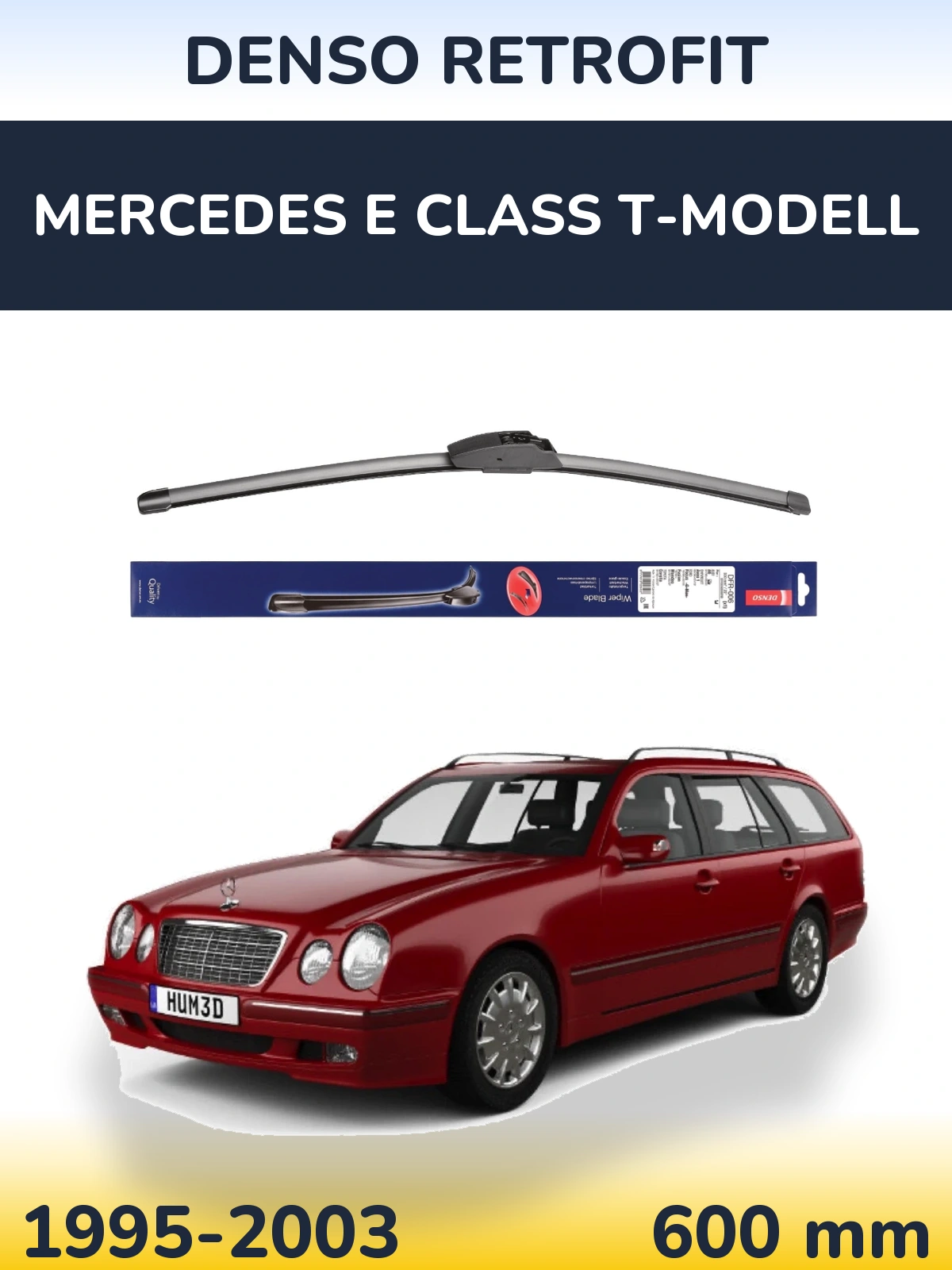 Передня щітка Denso Retrofit 600 мм для Mercedes E Class T-Модельl 1995-2003