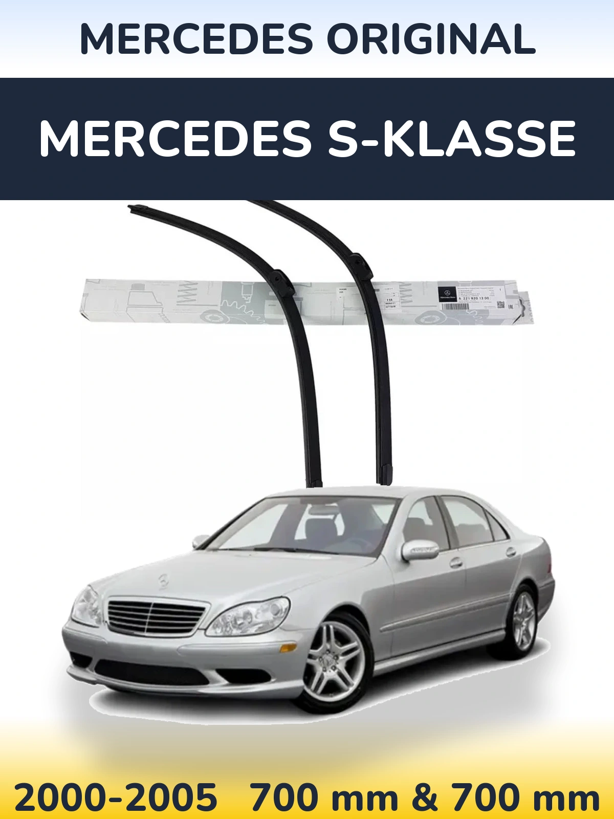 Комплект передніх щіток Mercedes OEM Mercedes Original 680 & 680 мм для Mercedes S-Klasse 2000-2005