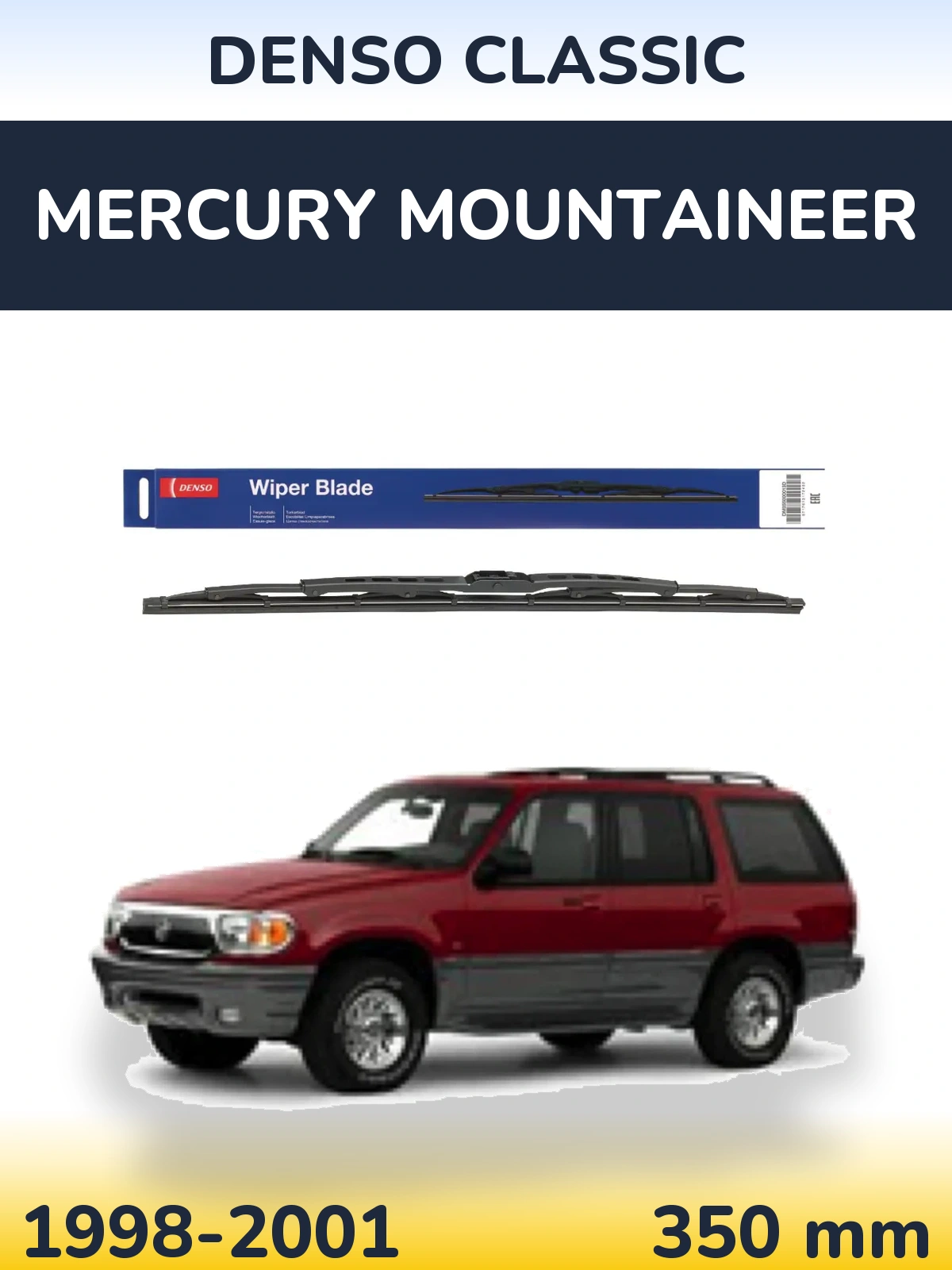 Zadní stěrač Denso Classic 350 mm pro Mercury Mountaineer 1998-2001